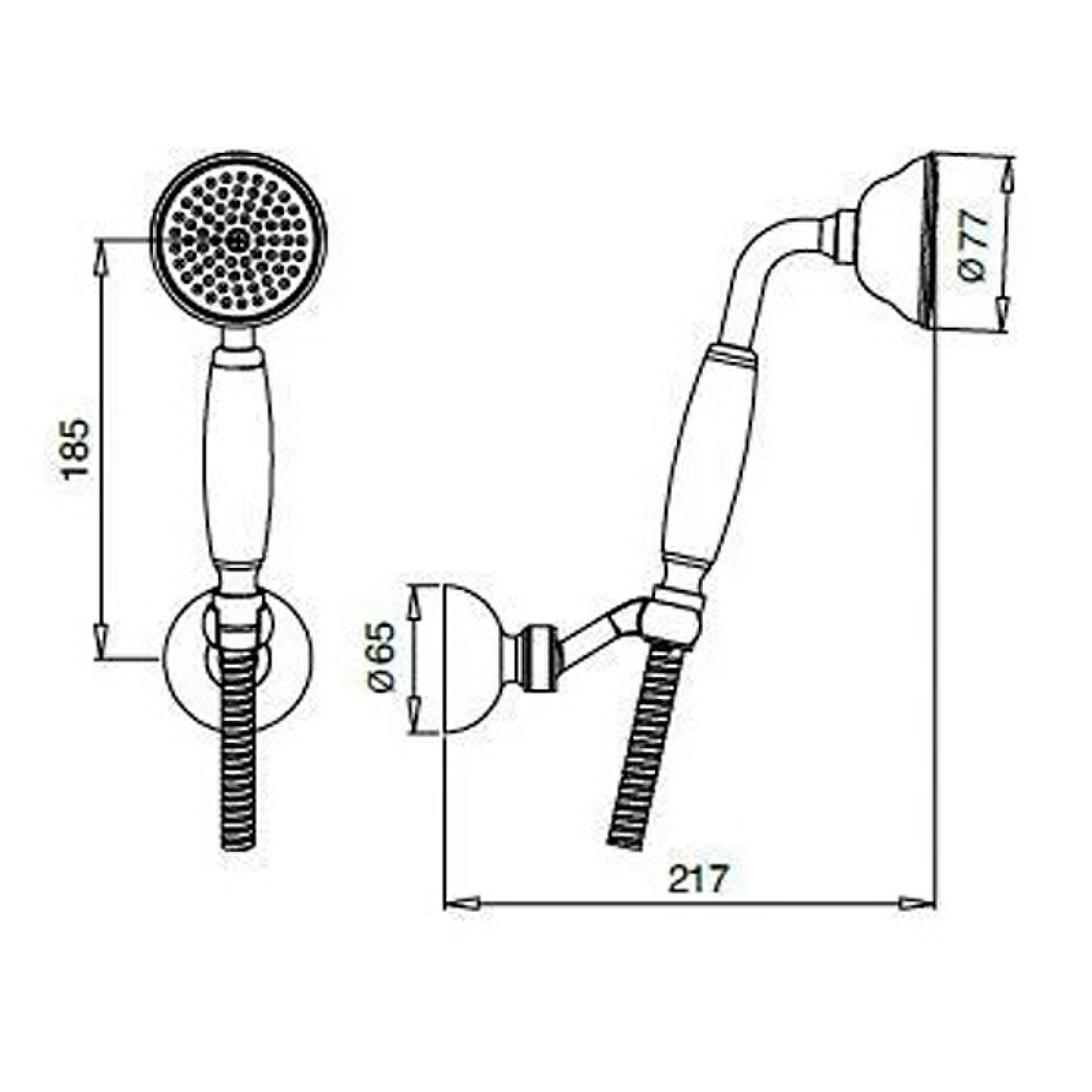 Ручной душ Cezares Czr CZR-U-D1FC-02-M, бронза