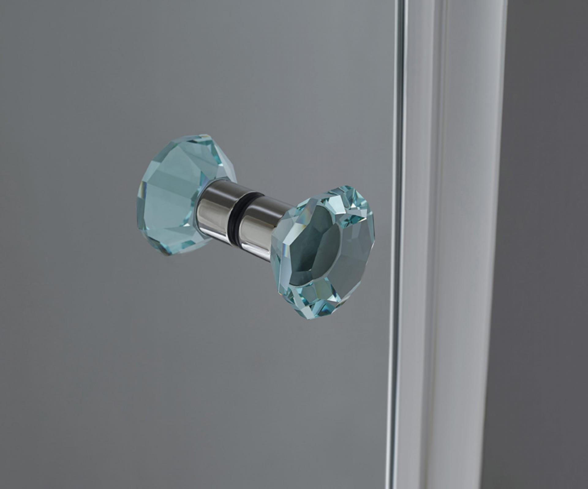 Душевая дверь в нишу Cezares TRIUMPH-D-B-13-100+60/30-C-Cr-R стекло прозрачное