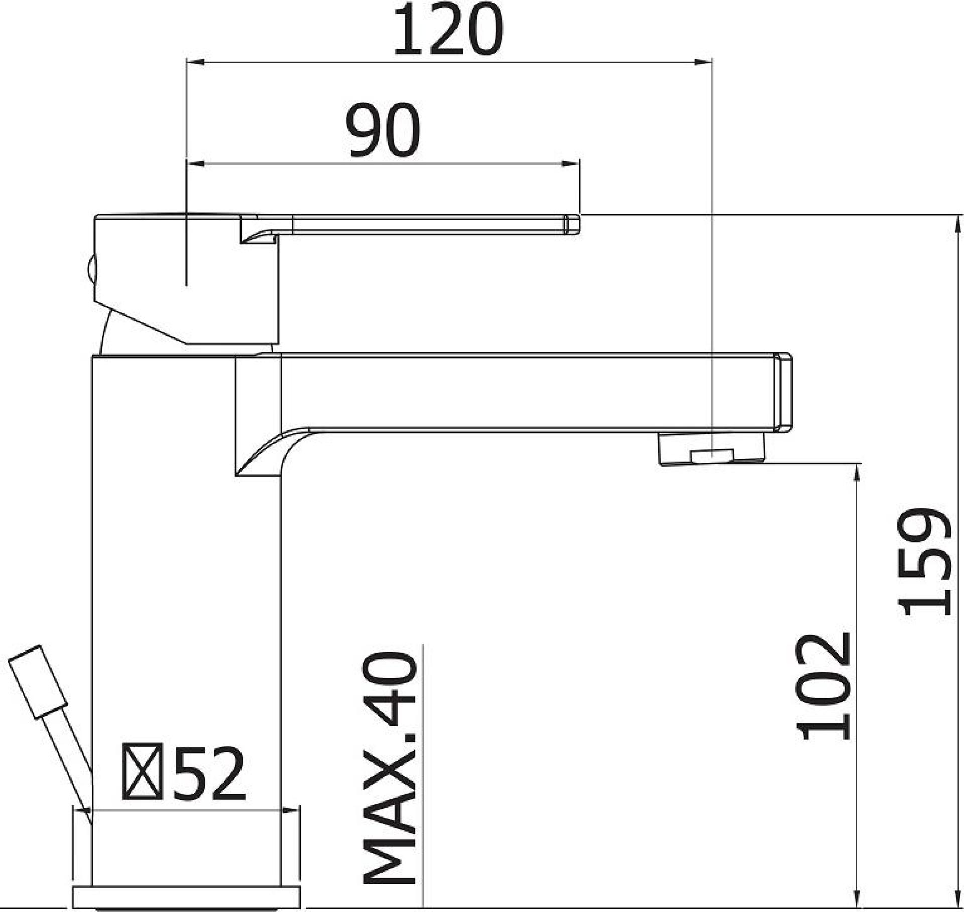 Смеситель для раковины Cezares OVEST-LSM1-BIO, белый