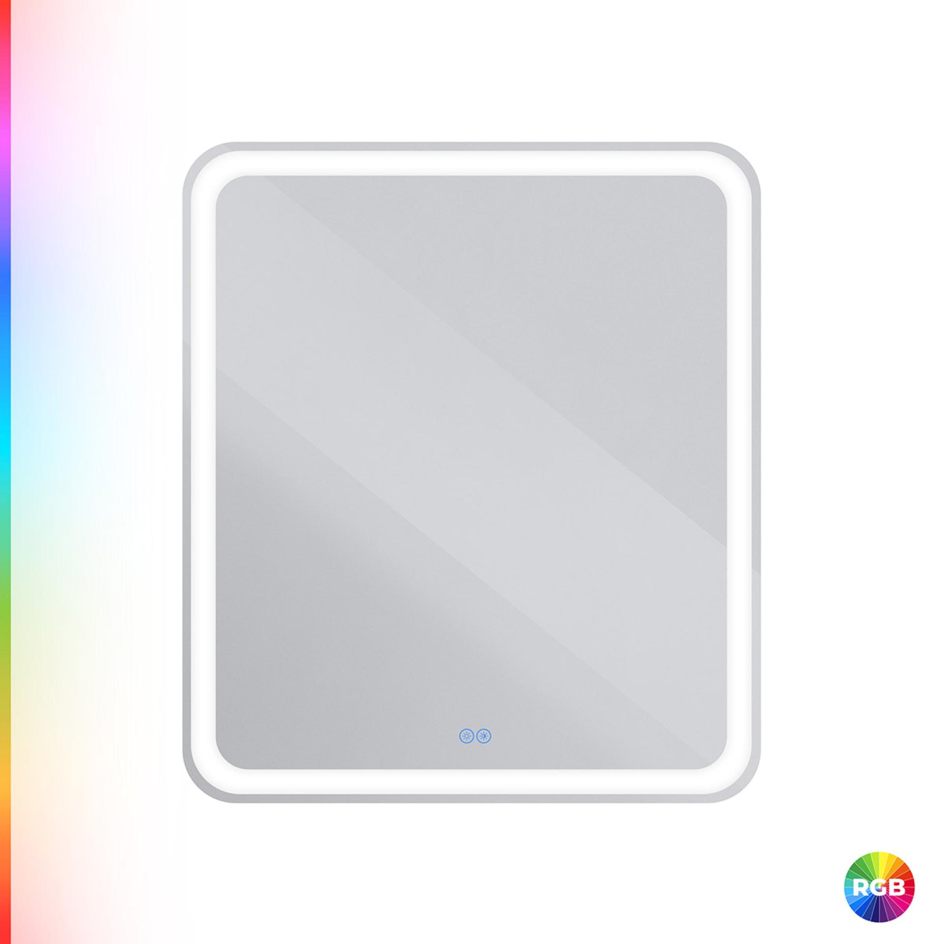 Зеркало Cezares 70х80 CZR-SPC-MC-700-800-RGB-TCH с подсветкой