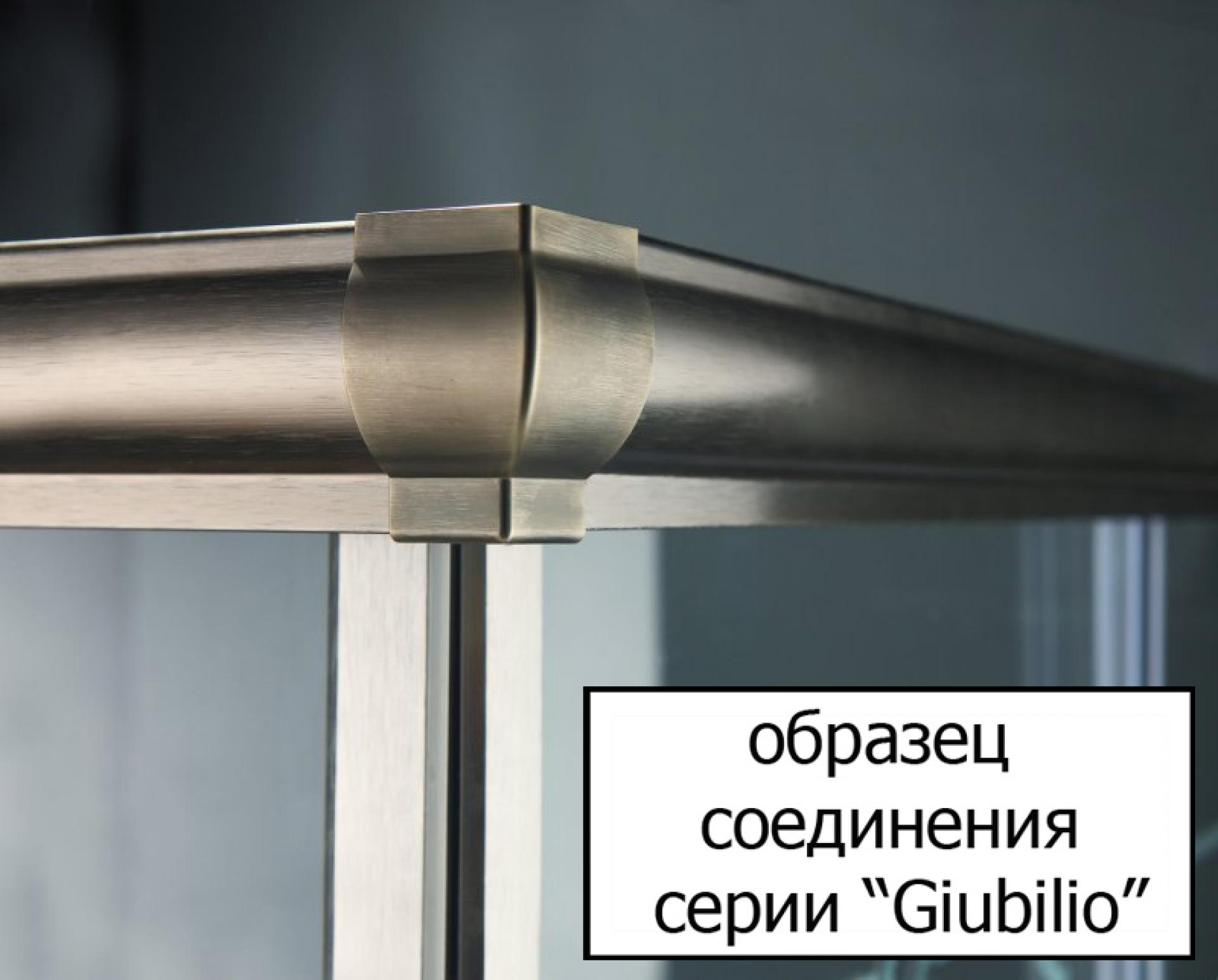 Душевой уголок Cezares Giubileo-A-2-80 стекло с узором хром