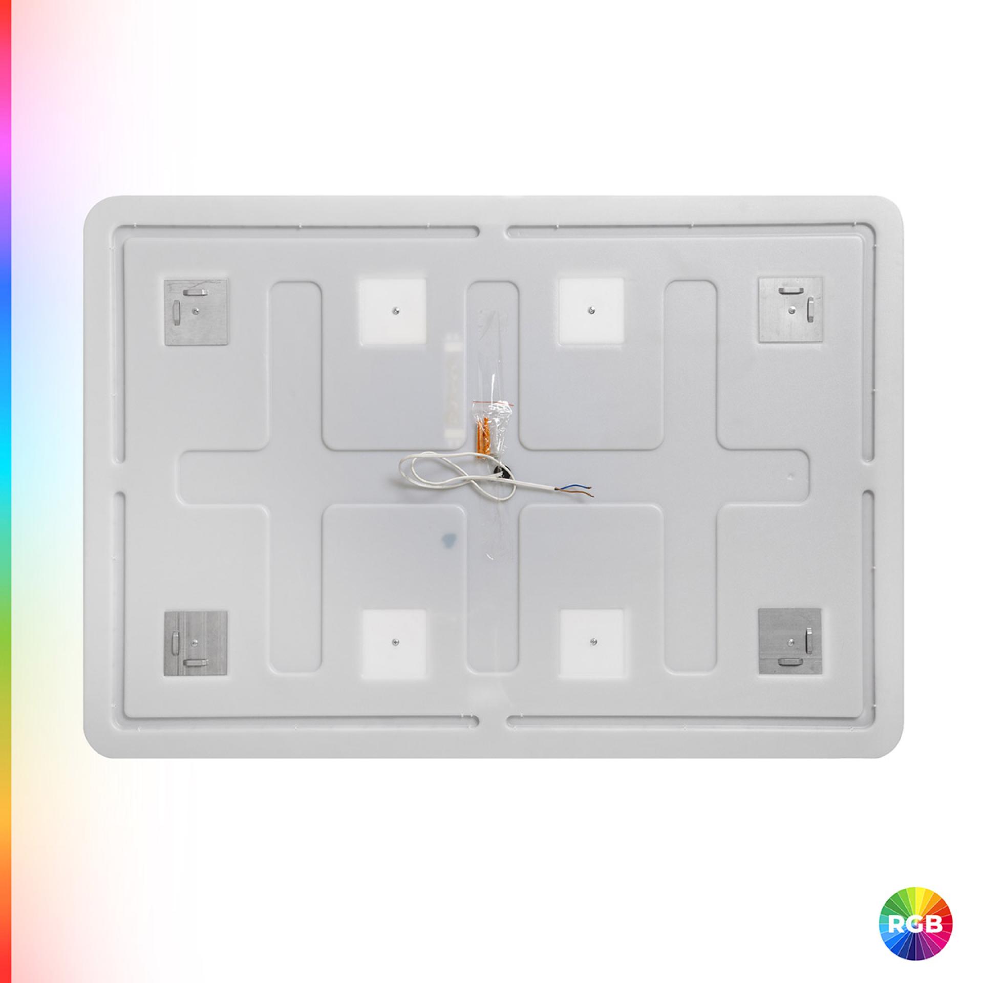 Зеркало Cezares 100х80 CZR-SPC-MC-1000-800-RGB-TCH с подсветкой