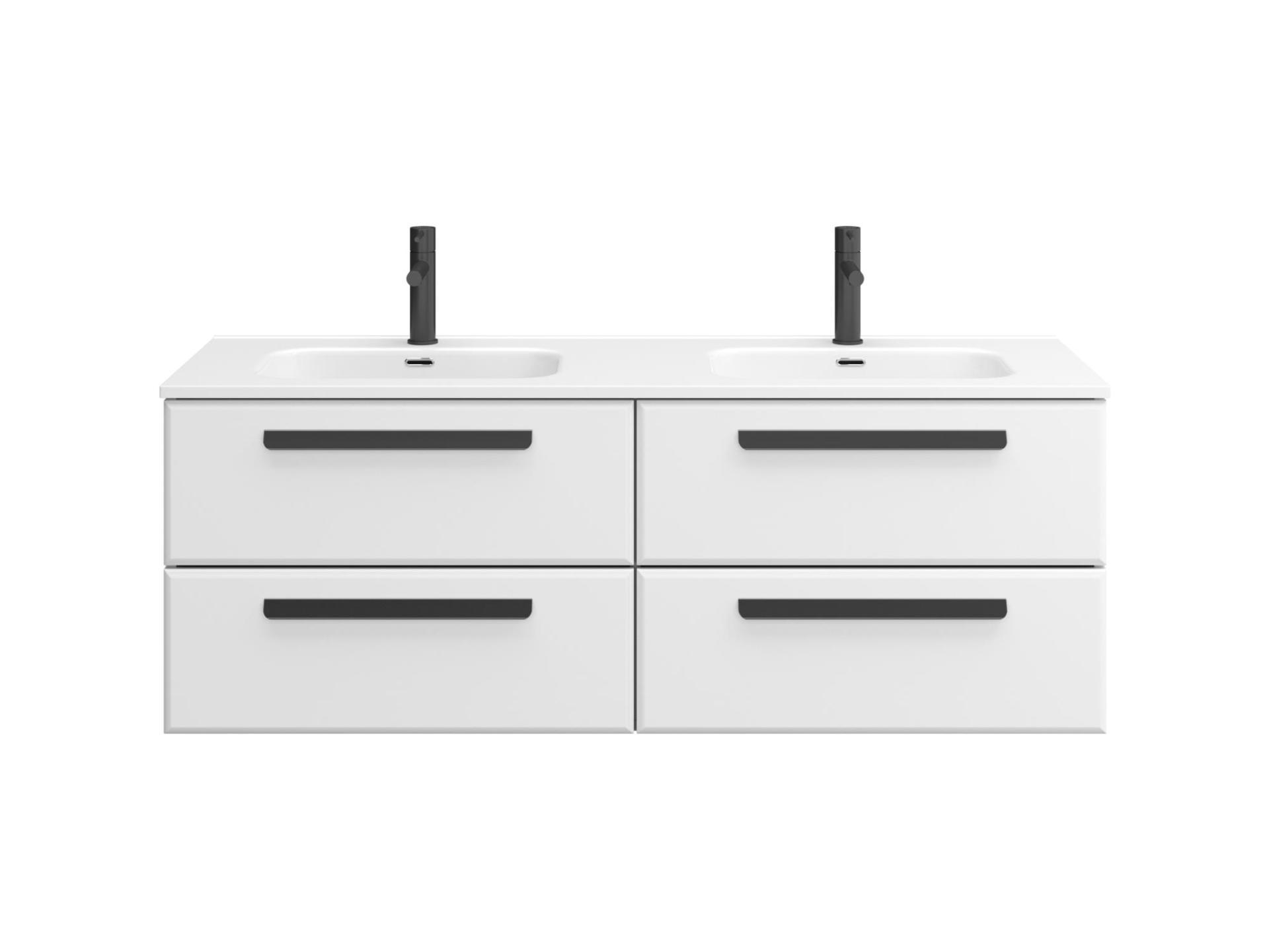 Тумба под раковину Cezares Eco-cer-n 140 ECO-CER-N-1400-4C-SO-2-BL Bianco Lucido
