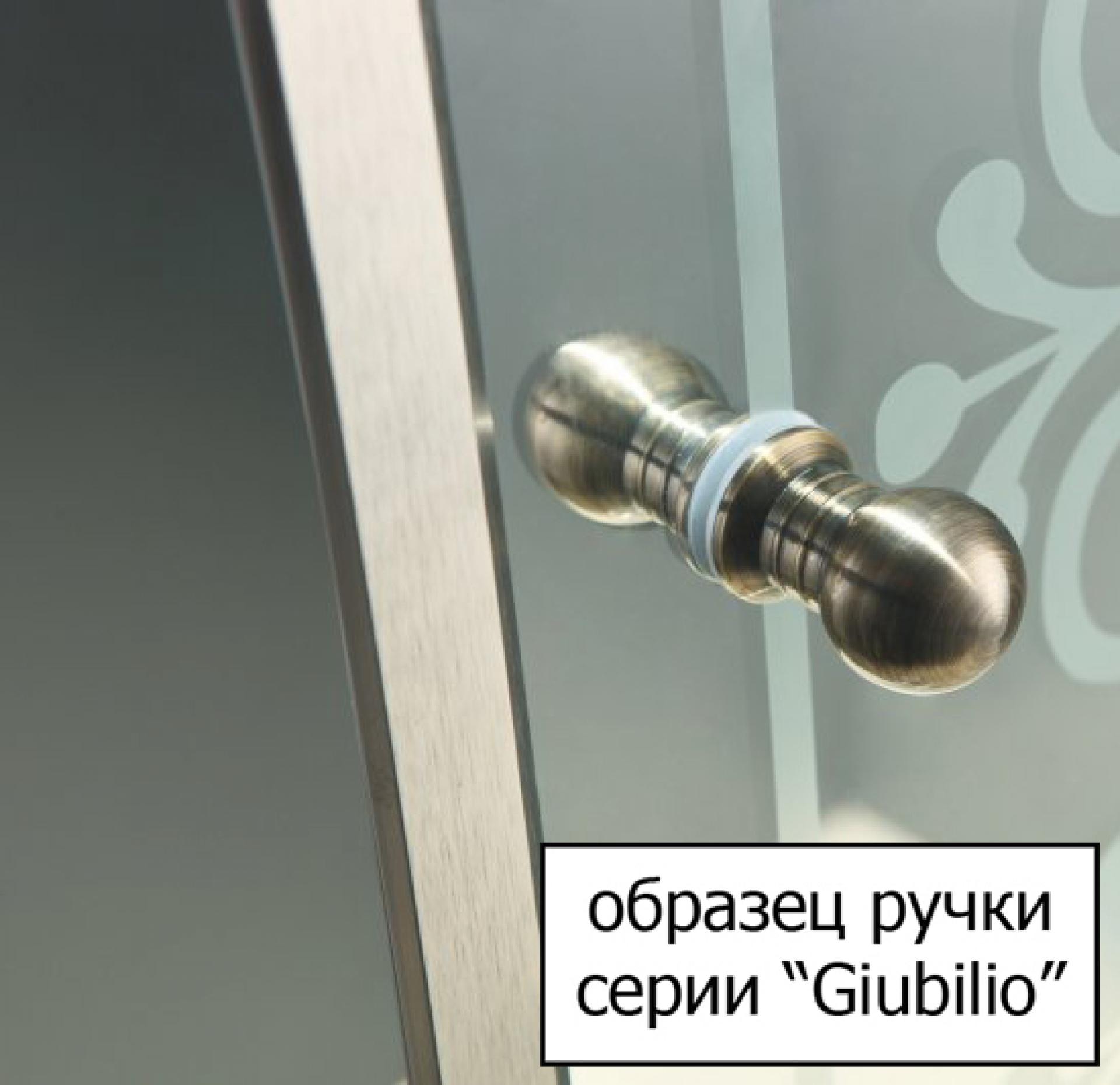 Душевая дверь в нишу Cezares Giubileo-BF-1 стекло с узором хром