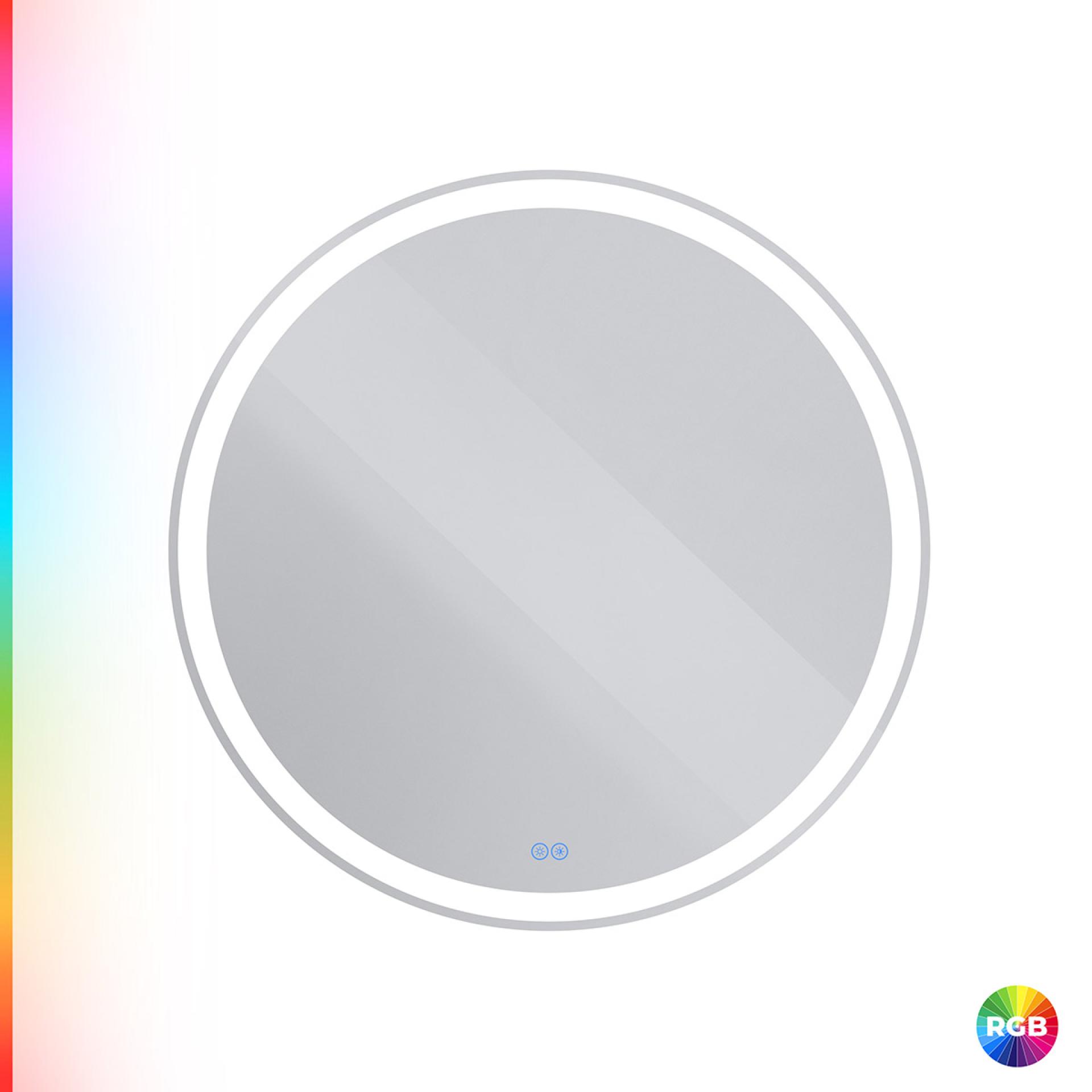 Зеркало Cezares 80х80 CZR-SPC-MC-800-RGB-TCH с подсветкой