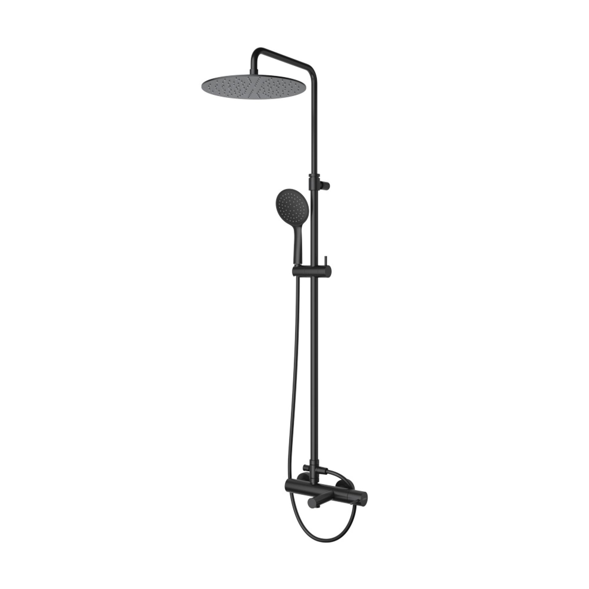 Душевая стойка Cezares Leaf LEAF-CVDA-30-L-NOP черный матовый