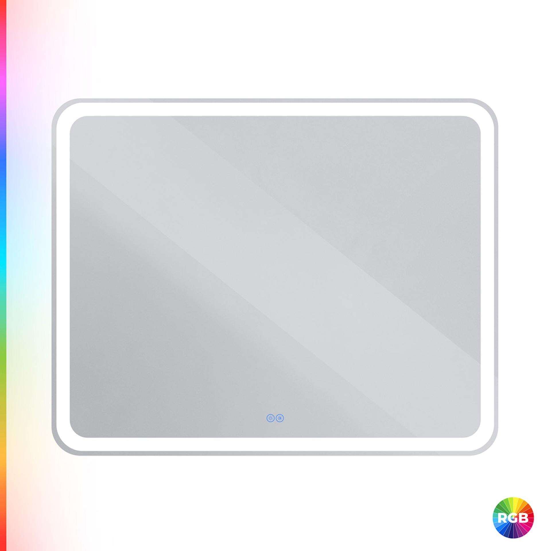 Зеркало Cezares 100х80 CZR-SPC-MC-1000-800-RGB-TCH с подсветкой