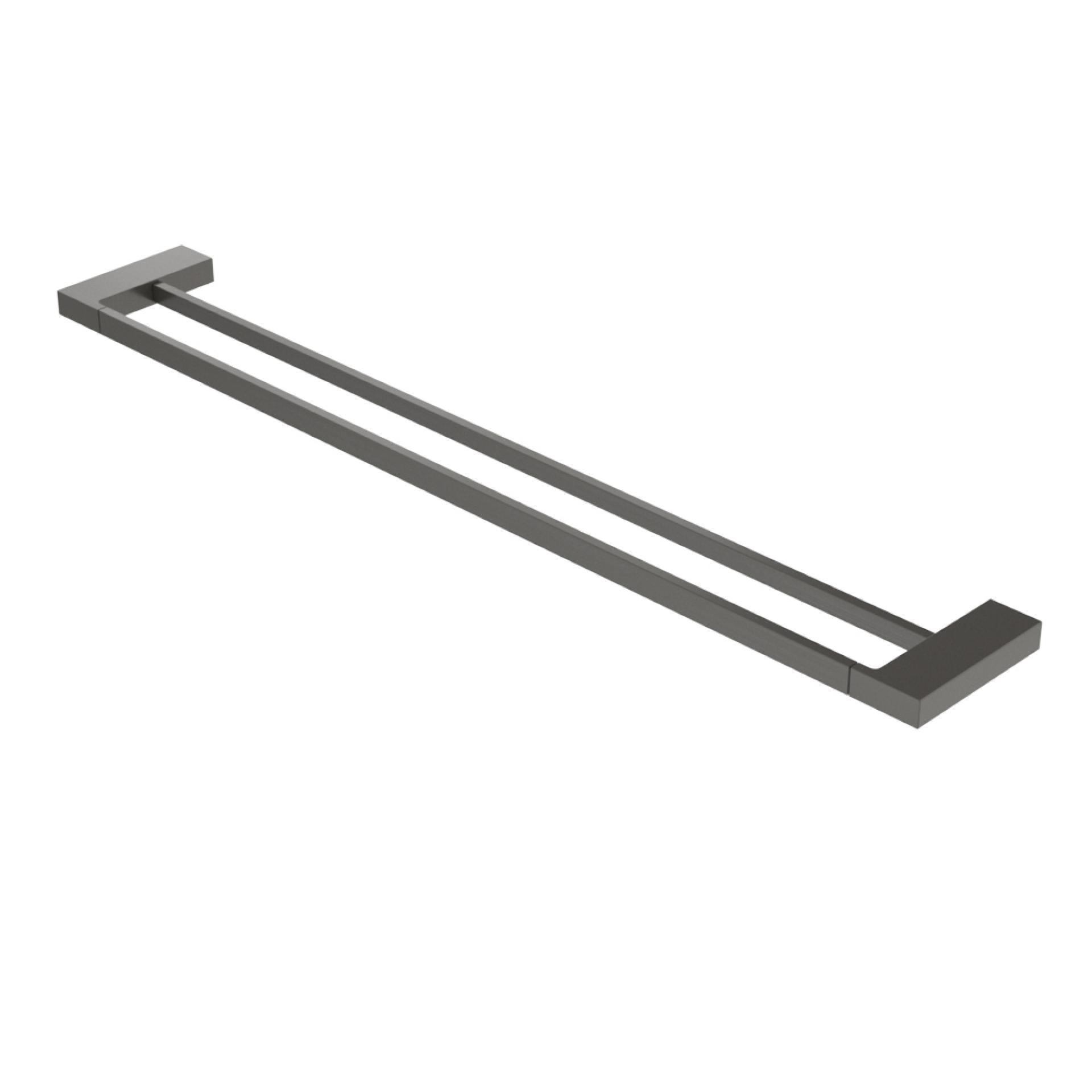 Полотенцедержатель двойной Cezares Slider SLIDER-THD-80-GM оружейная сталь