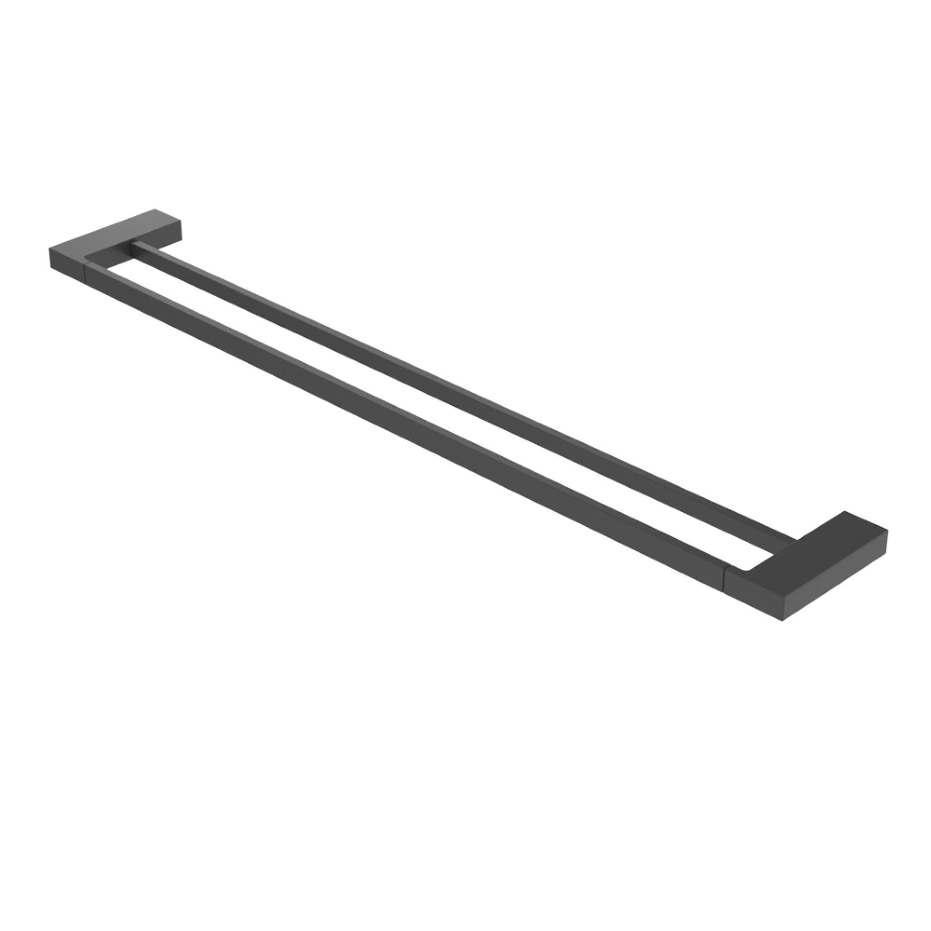 Полотенцедержатель двойной Cezares Slider SLIDER-THD-80-NOP черный матовый