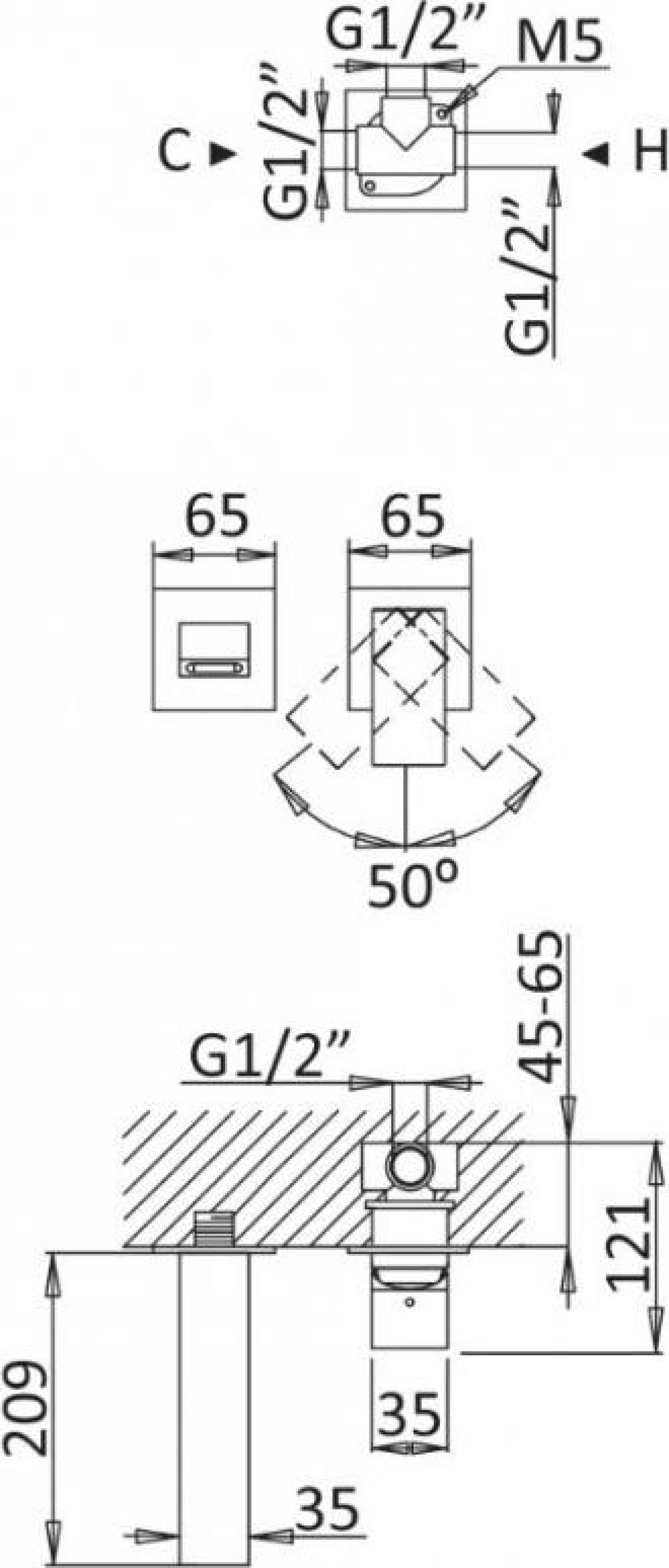 Смеситель для раковины Cezares PORTA-BLI2-BIO, белый