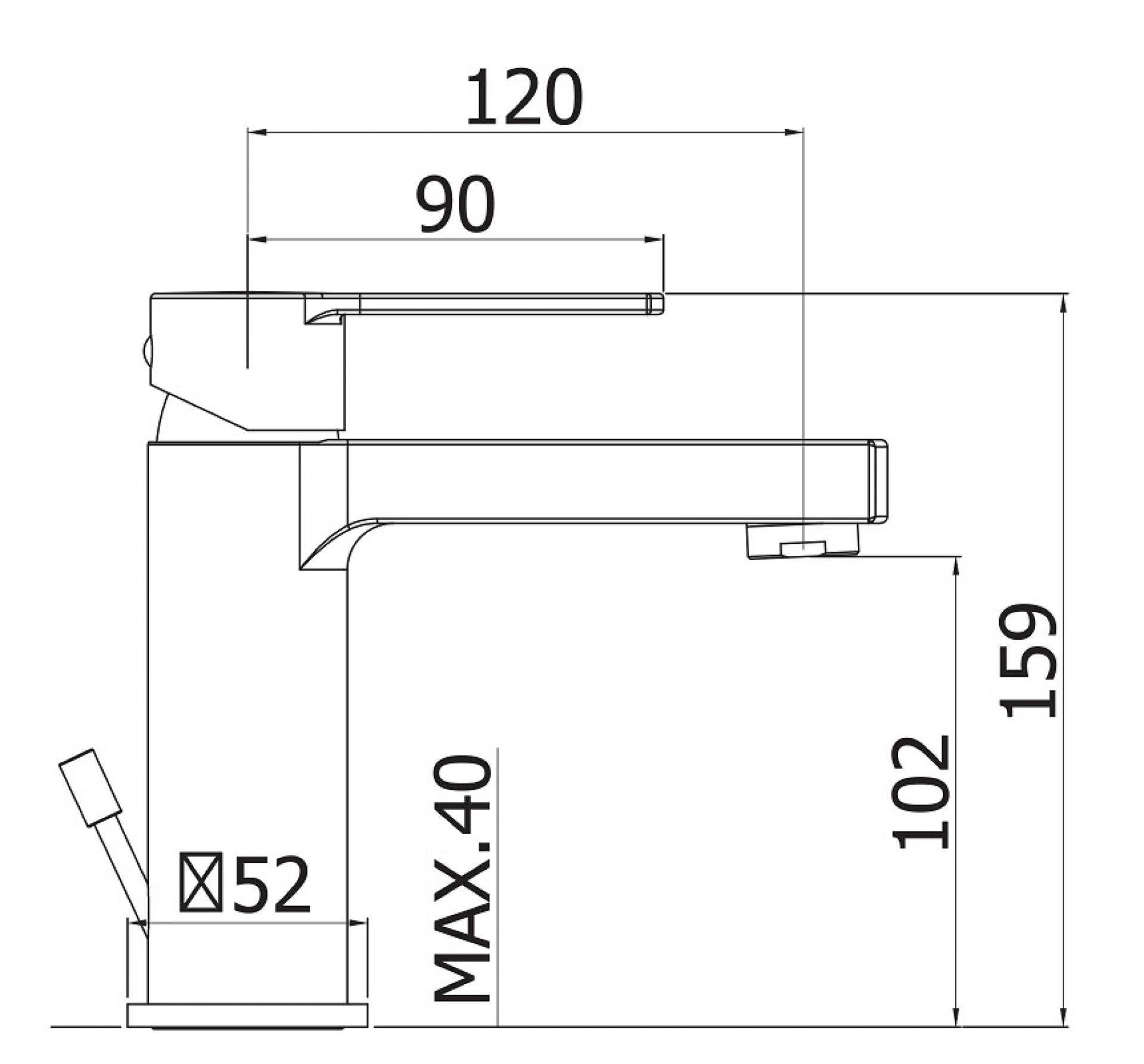 Смеситель для раковины Cezares OVEST-LSM1-BIO, белый