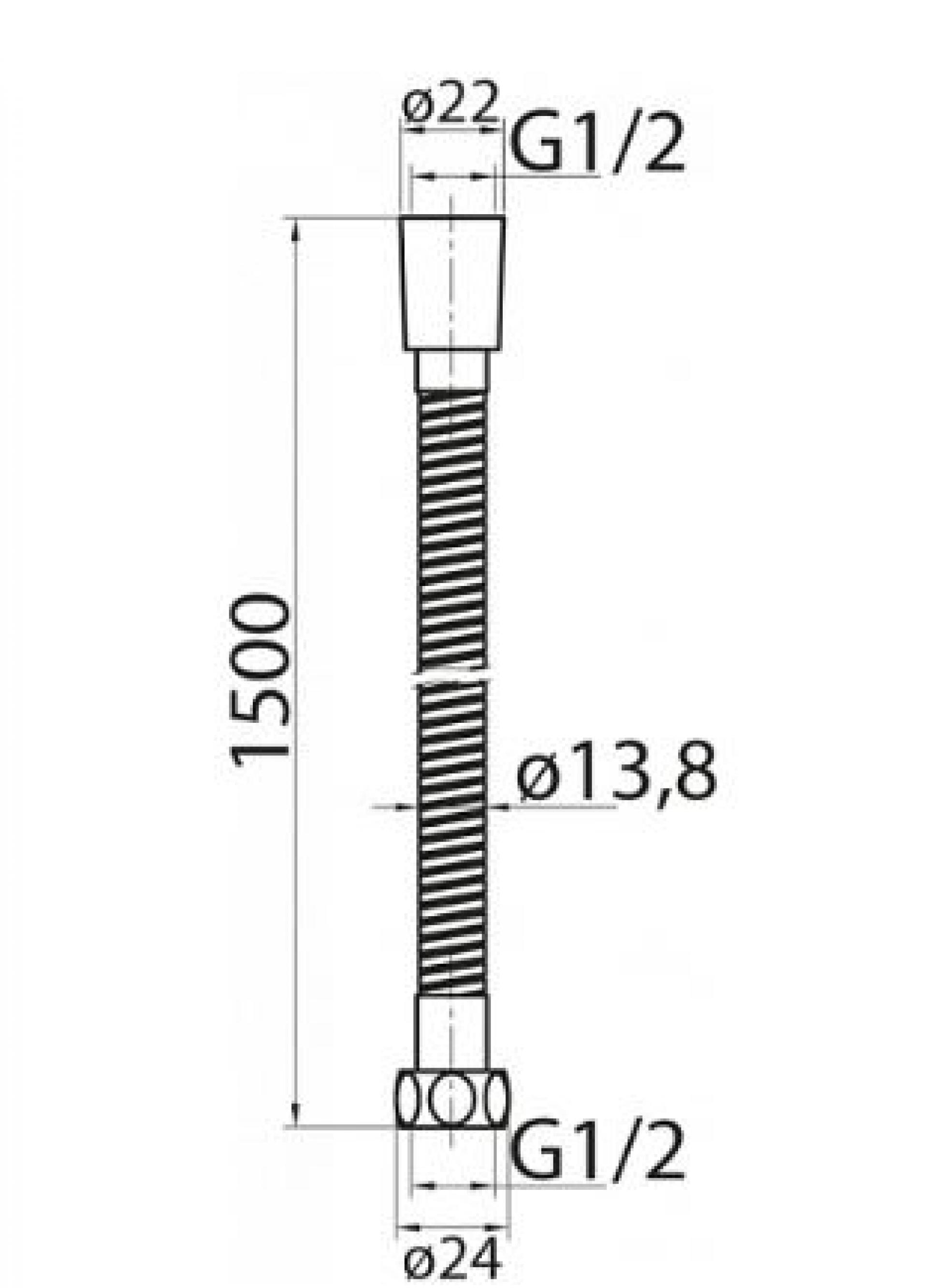Душевой шланг Cezares CZR-C-FMDC2-150-02, бронза