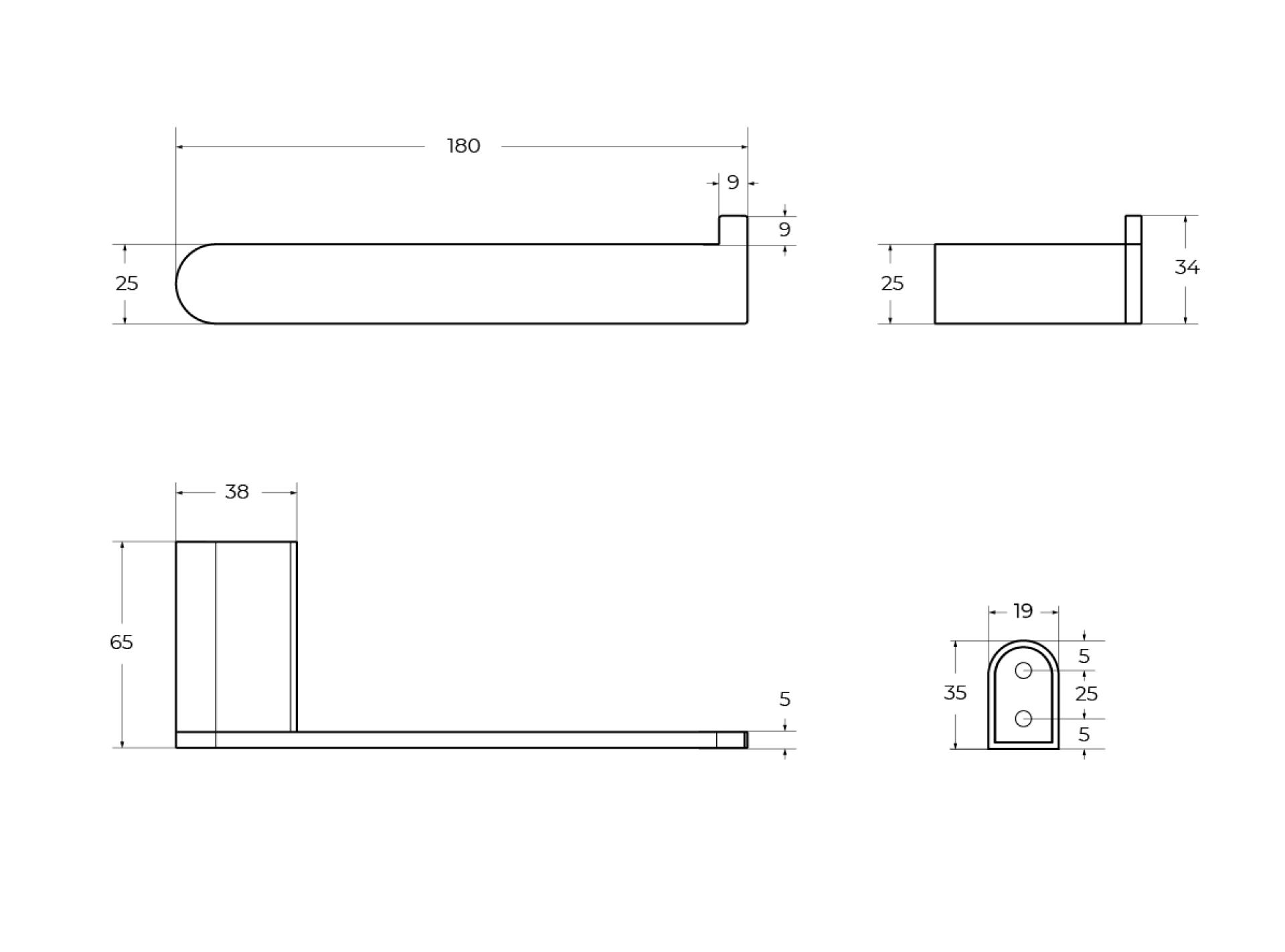 Держатель туалетной бумаги Cezares Stylus STYLUS-PH-IN сатин
