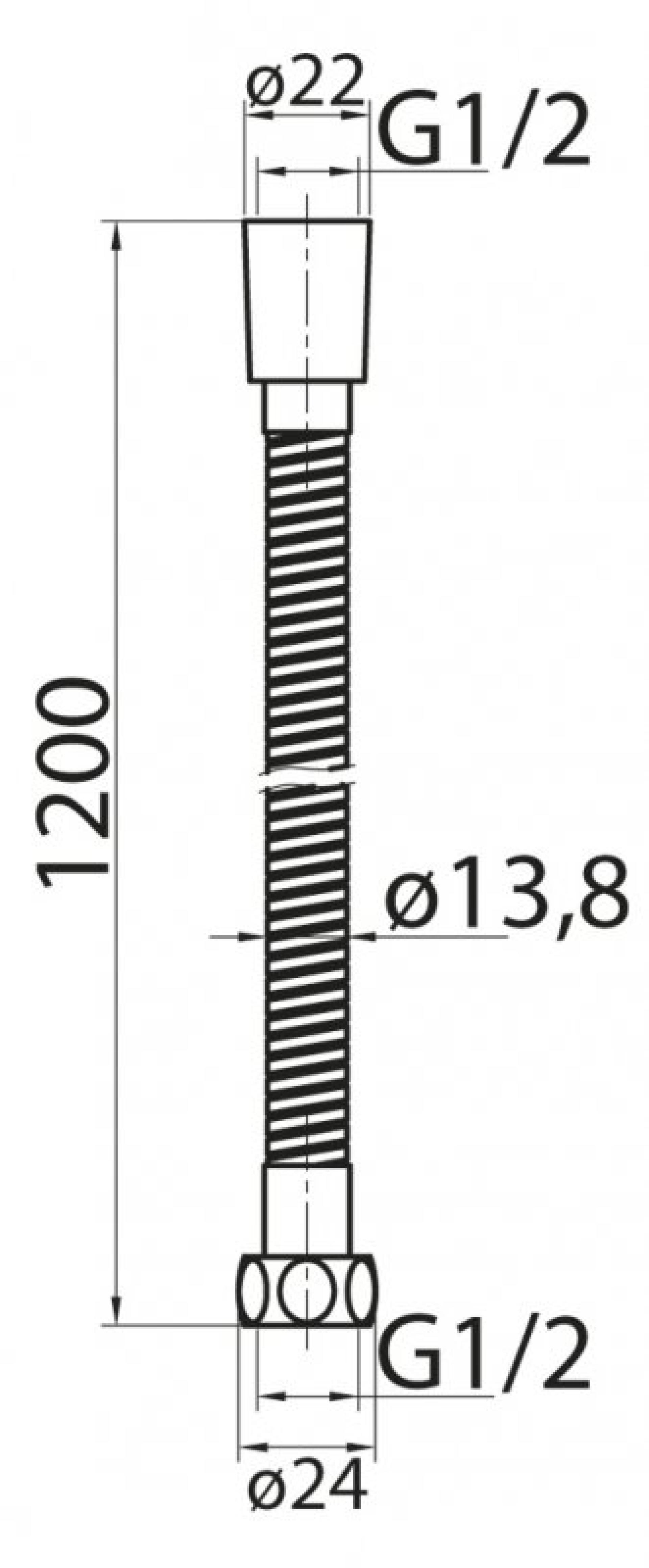 Душевой шланг Cezares Czr CZR-U-FMDC-120-02 бронза