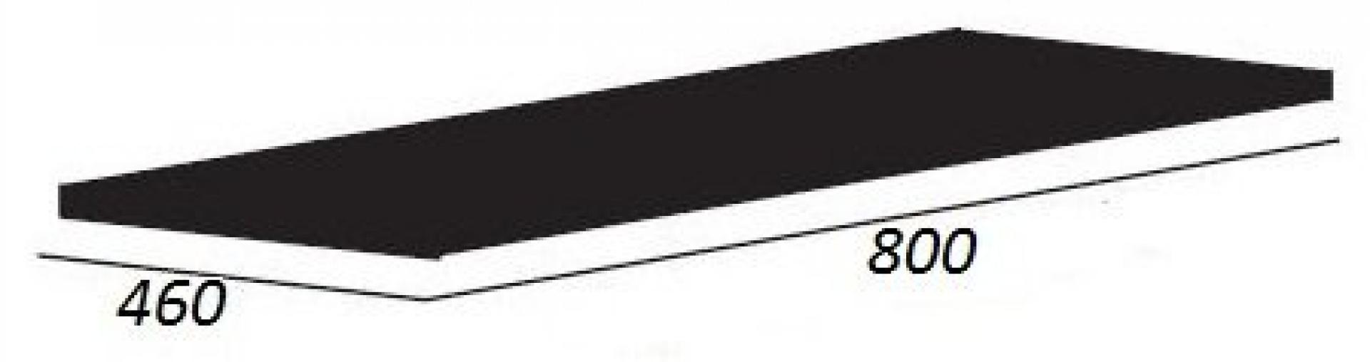 Столешница 80 см Cezares CADRO-80-HPL-NRM, черный