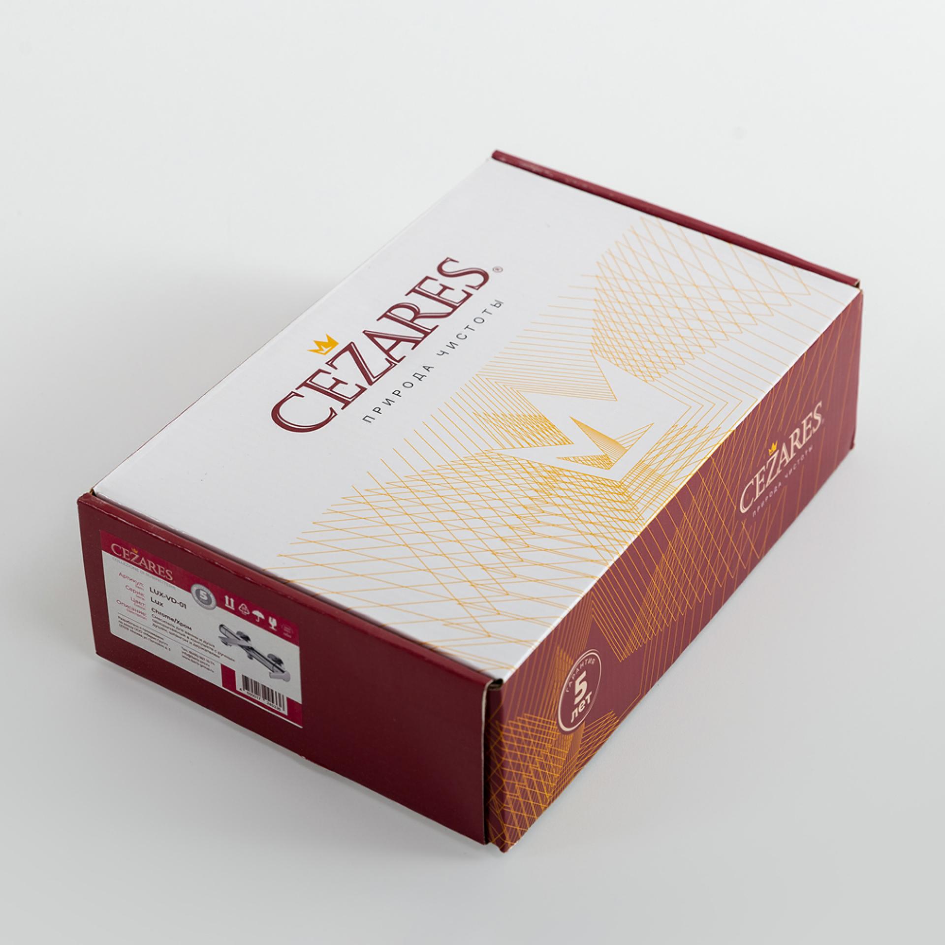Смеситель для ванны с душем Cezares Lux LUX-VD-01 хром