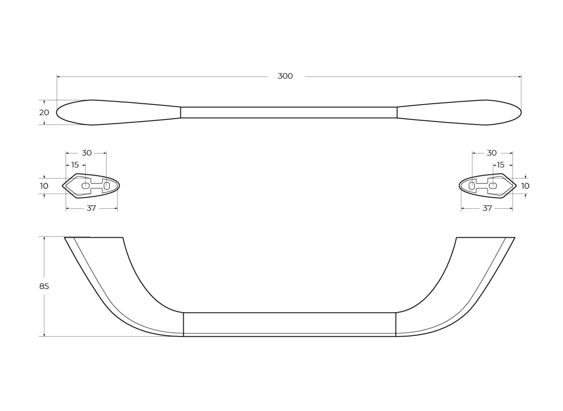 Полотенцедержатель Cezares Liner LINER-TH02-01 хром