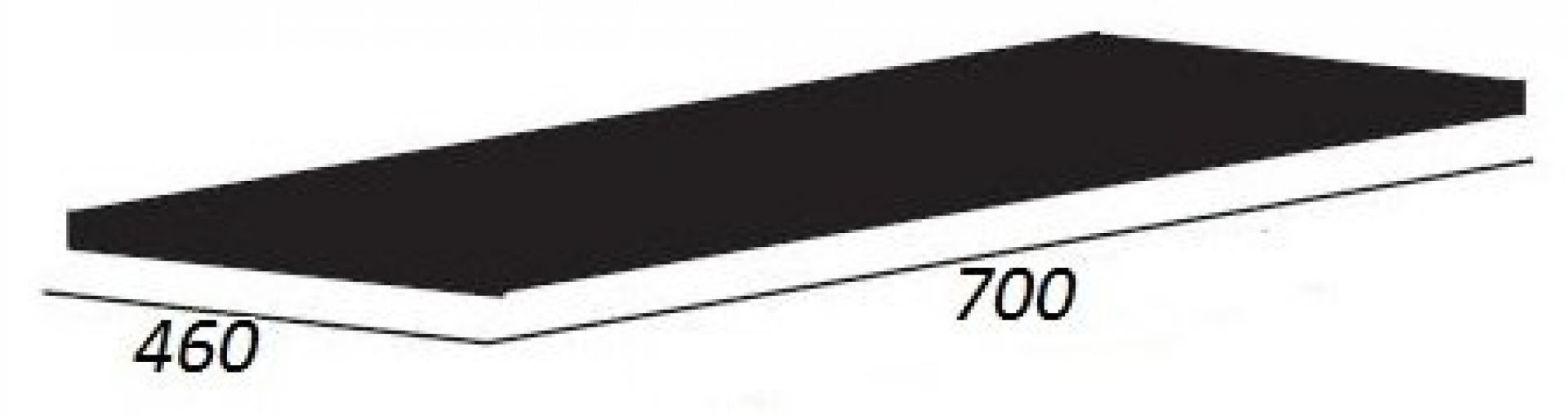 Столешница 70 см Cezares CADRO-70-HPL-NRM, черный