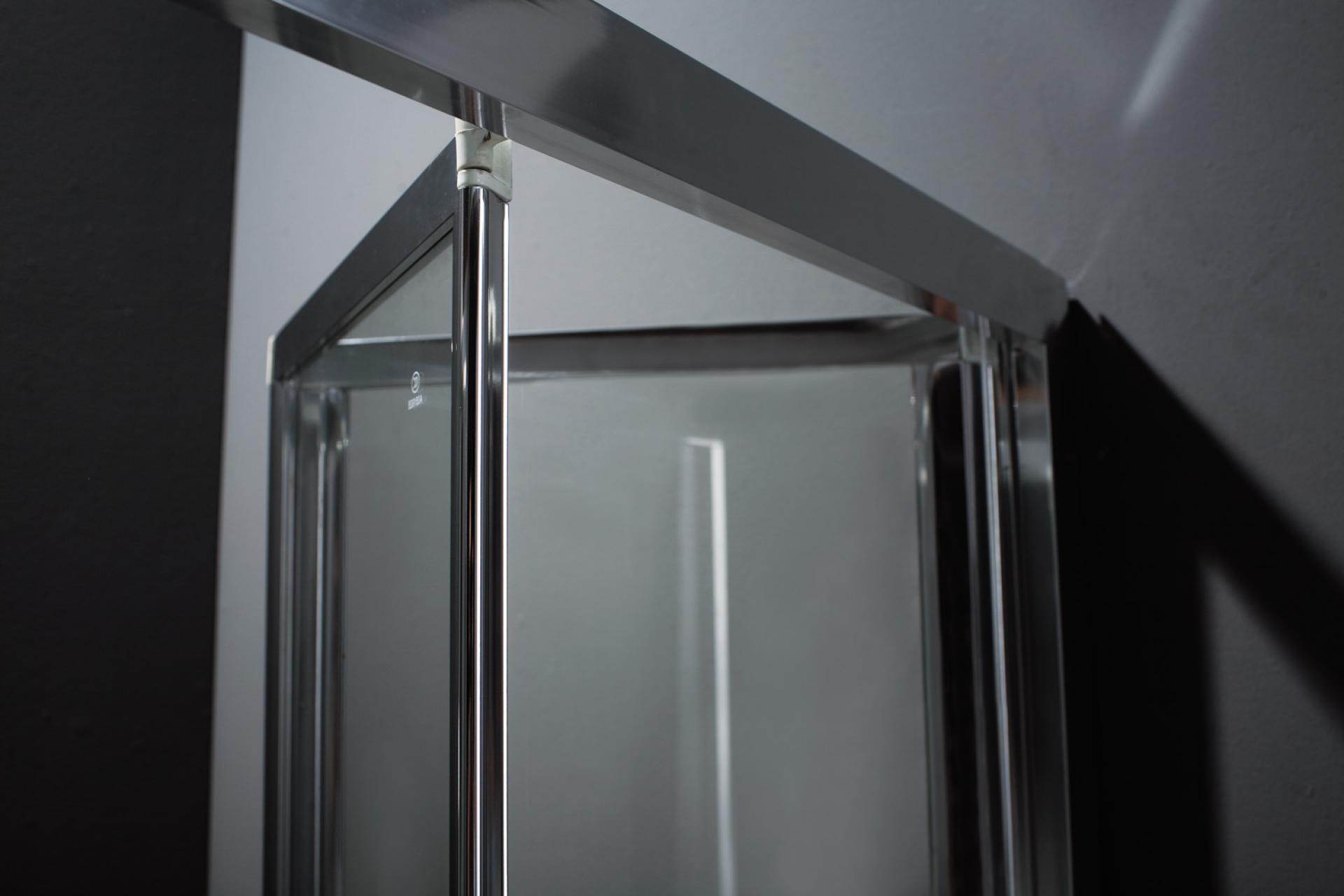 Душевая дверь в нишу Cezares PORTA-D-BS-90-C-Cr стекло прозрачное