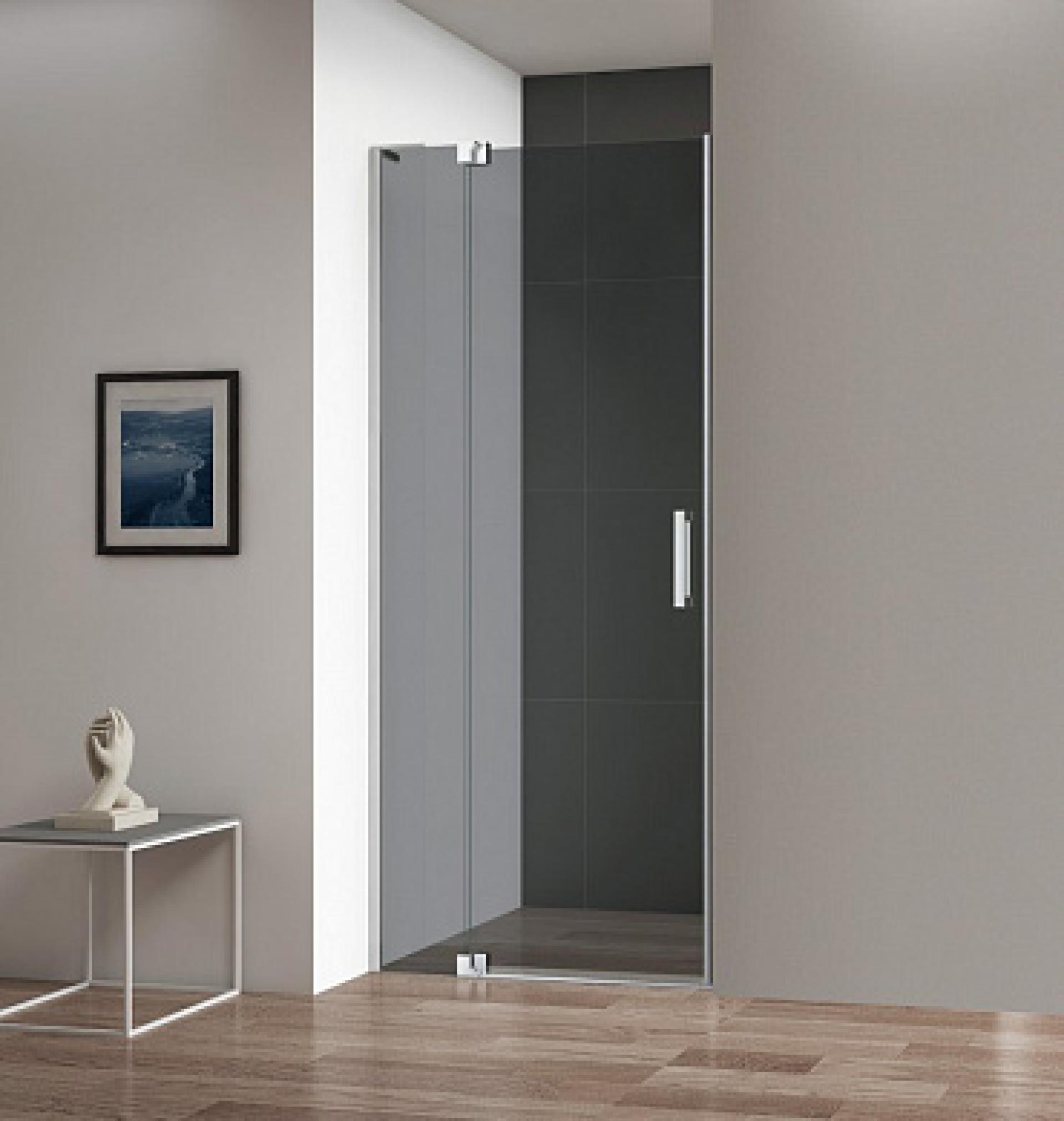 Дверь душевая Cezares Slider 100 SLIDER-B-1-100/110-GRIGIO-Cr профиль хром, стекло тонированное