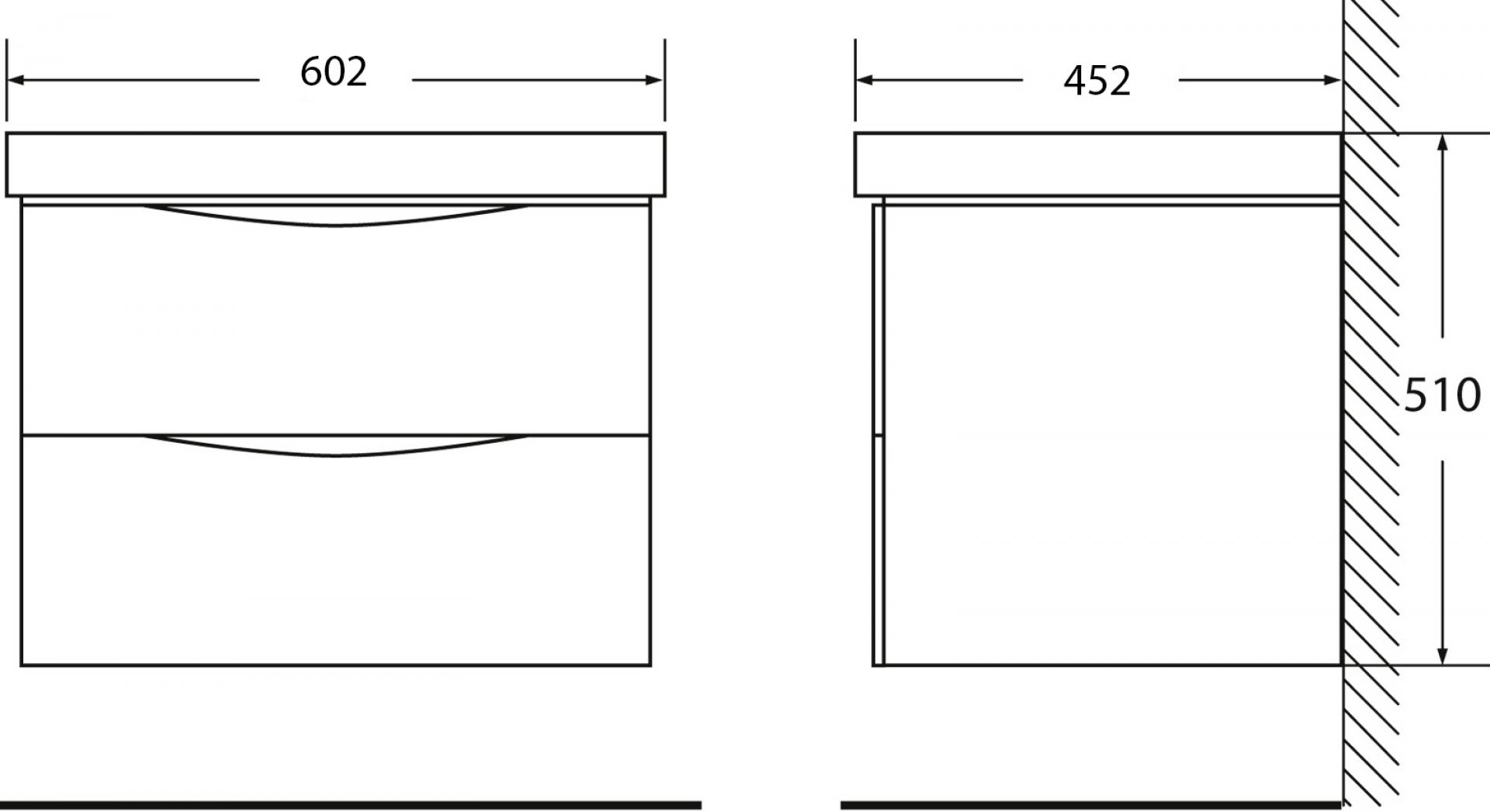 Мебель для ванной BelBagno Fly 60 bianco lucido