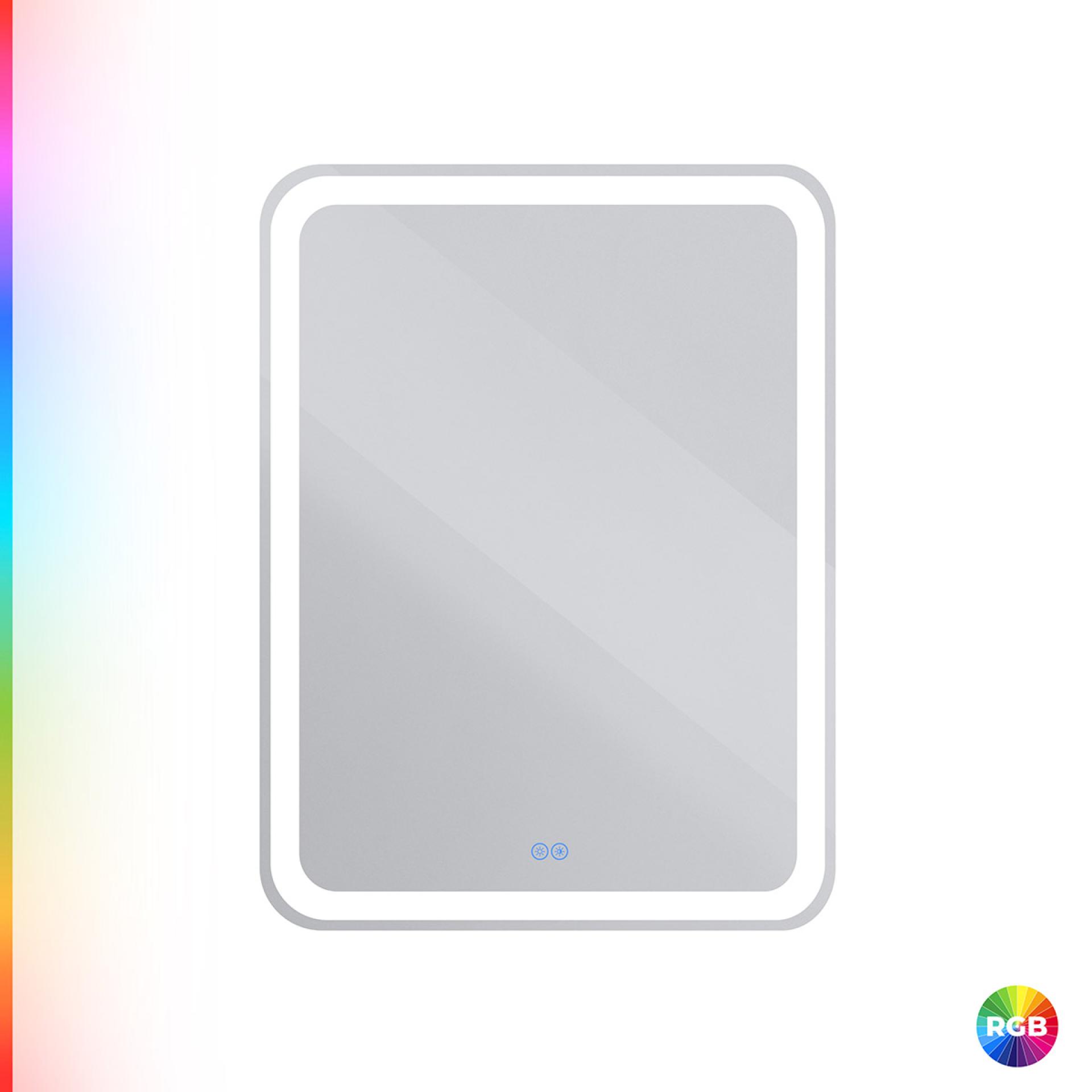 Зеркало Cezares 60х80 CZR-SPC-MC-600-800-RGB-TCH с подсветкой