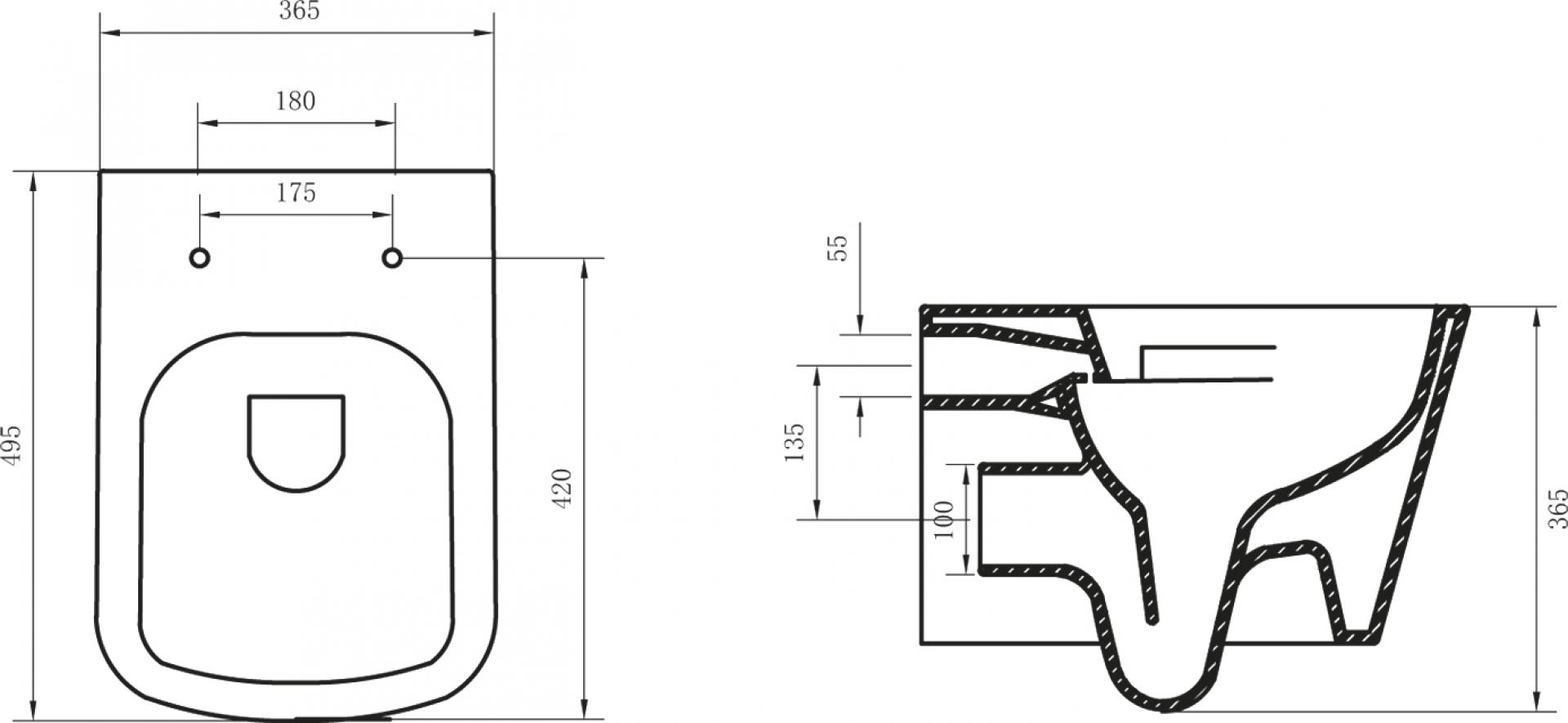 Унитаз подвесной BelBagno Albano BB120CH