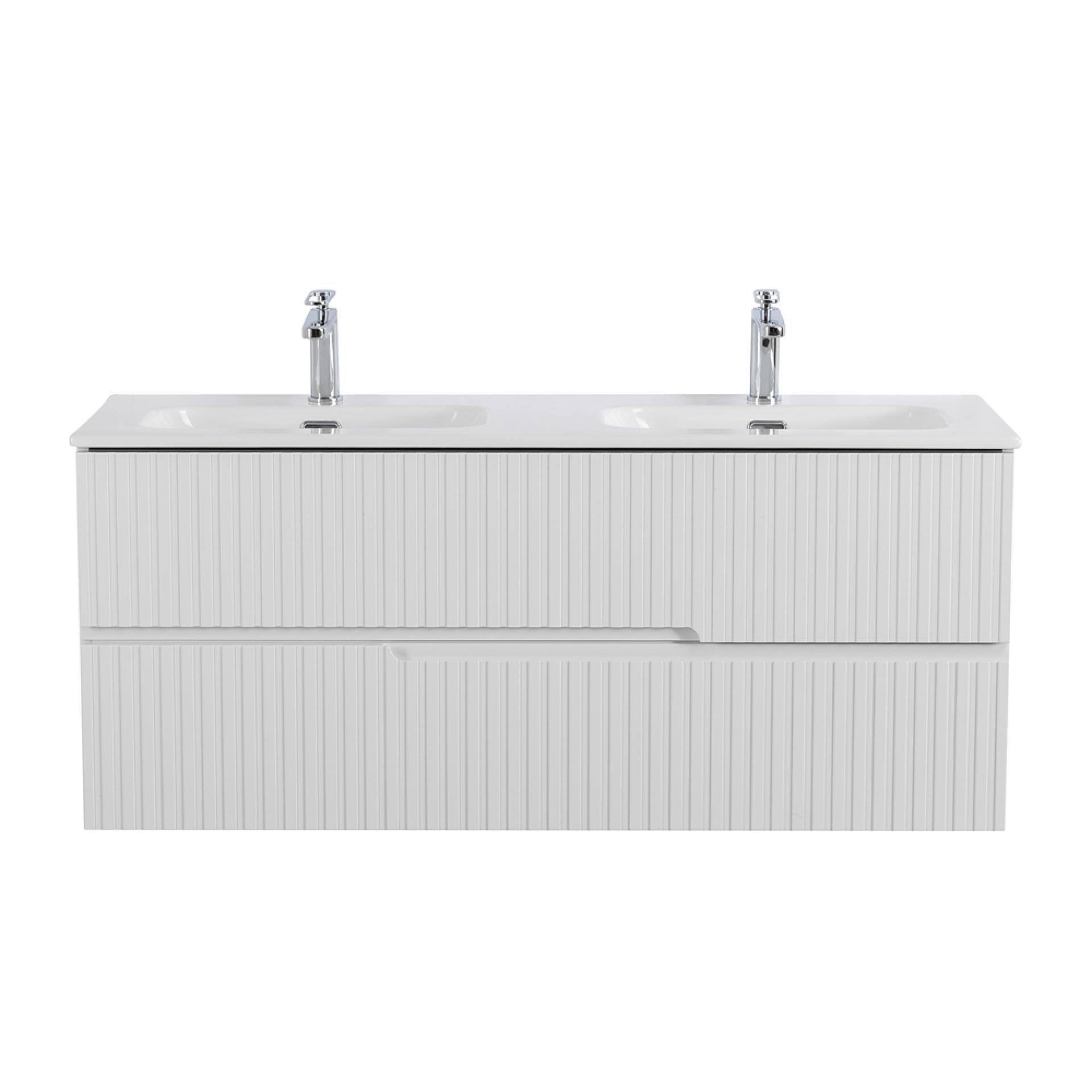 Тумба под раковину Cezares Duet-n 120 DUET-N-1200-2C-SO-2-BL Bianco Lucido