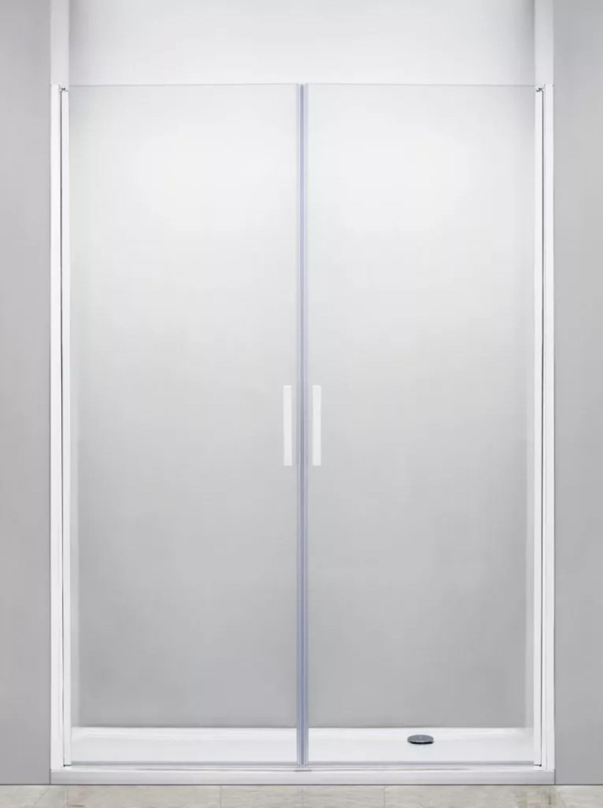 Душевая дверь в нишу Cezares RELAX-B-2-180-C-Bi, профиль белый, стекло прозрачное