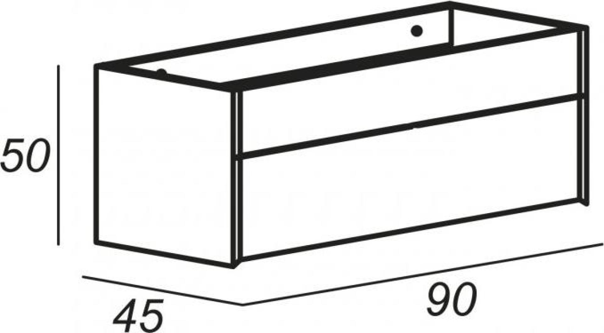 Тумба для комплекта Cezares Space 55028 frassino scuro