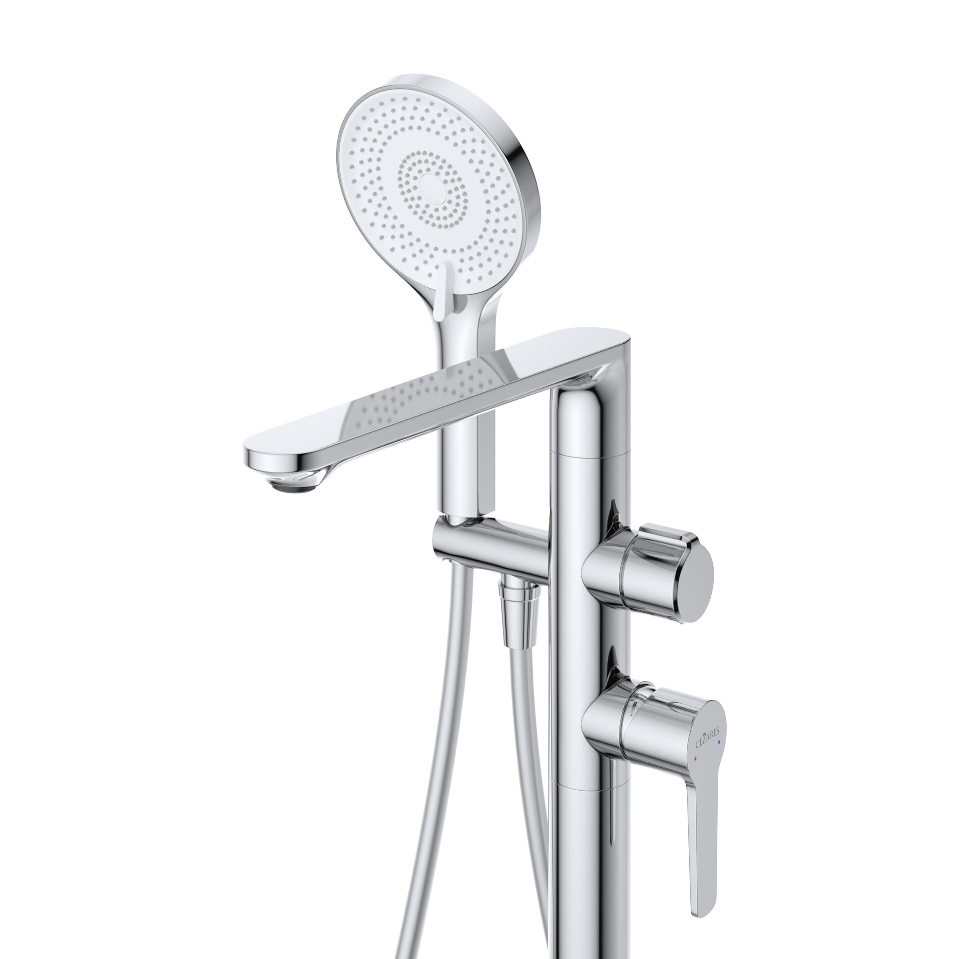 Напольный смеситель для ванны Cezares Lux LUX-VDP-01 хром