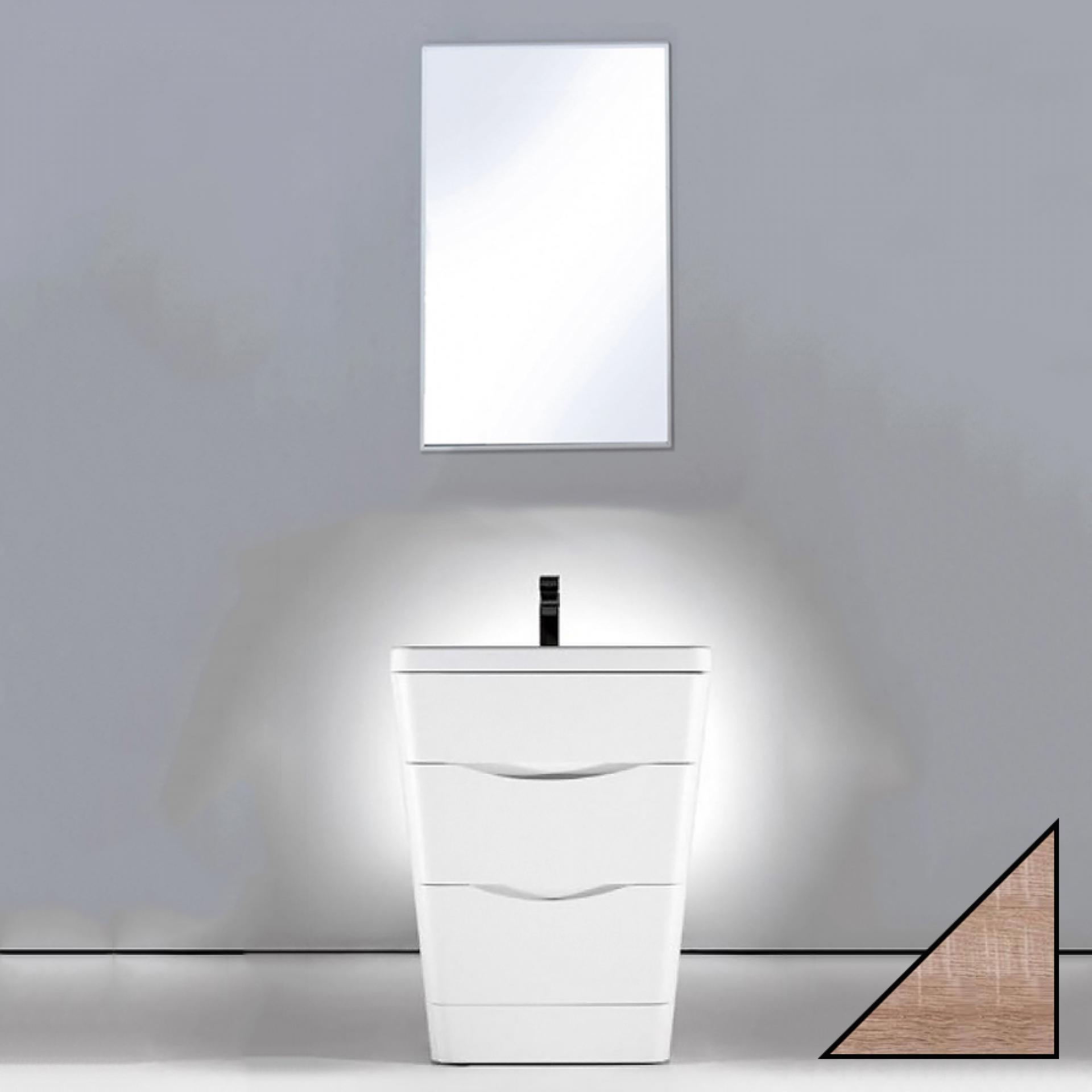 Мебель для ванной BelBagno Piramide 65 rovere bianco