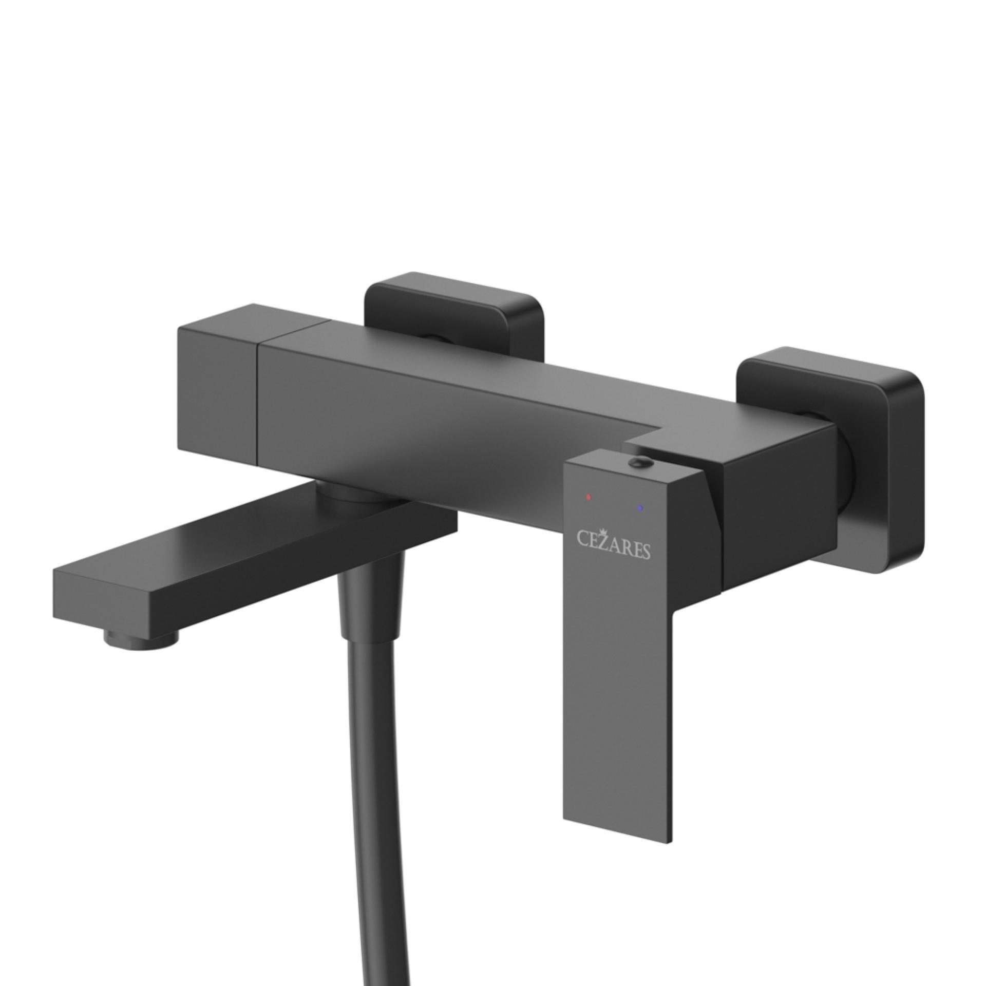Смеситель для ванны с душем Cezares Slider SLIDER-VD-NOP черный матовый