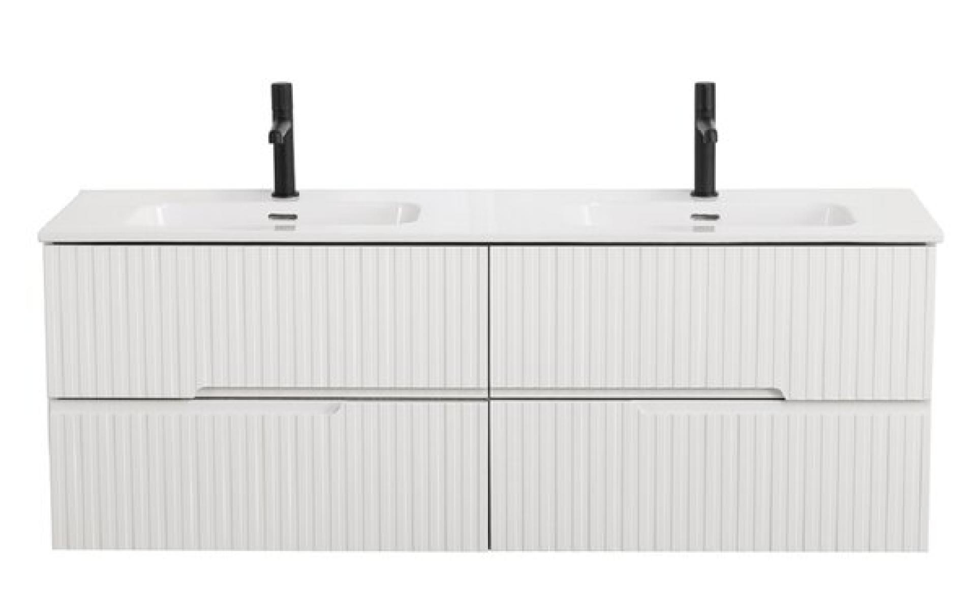 Тумба под раковину Cezares Duet-N-1400-4C-SO-2-BL bianco lucido