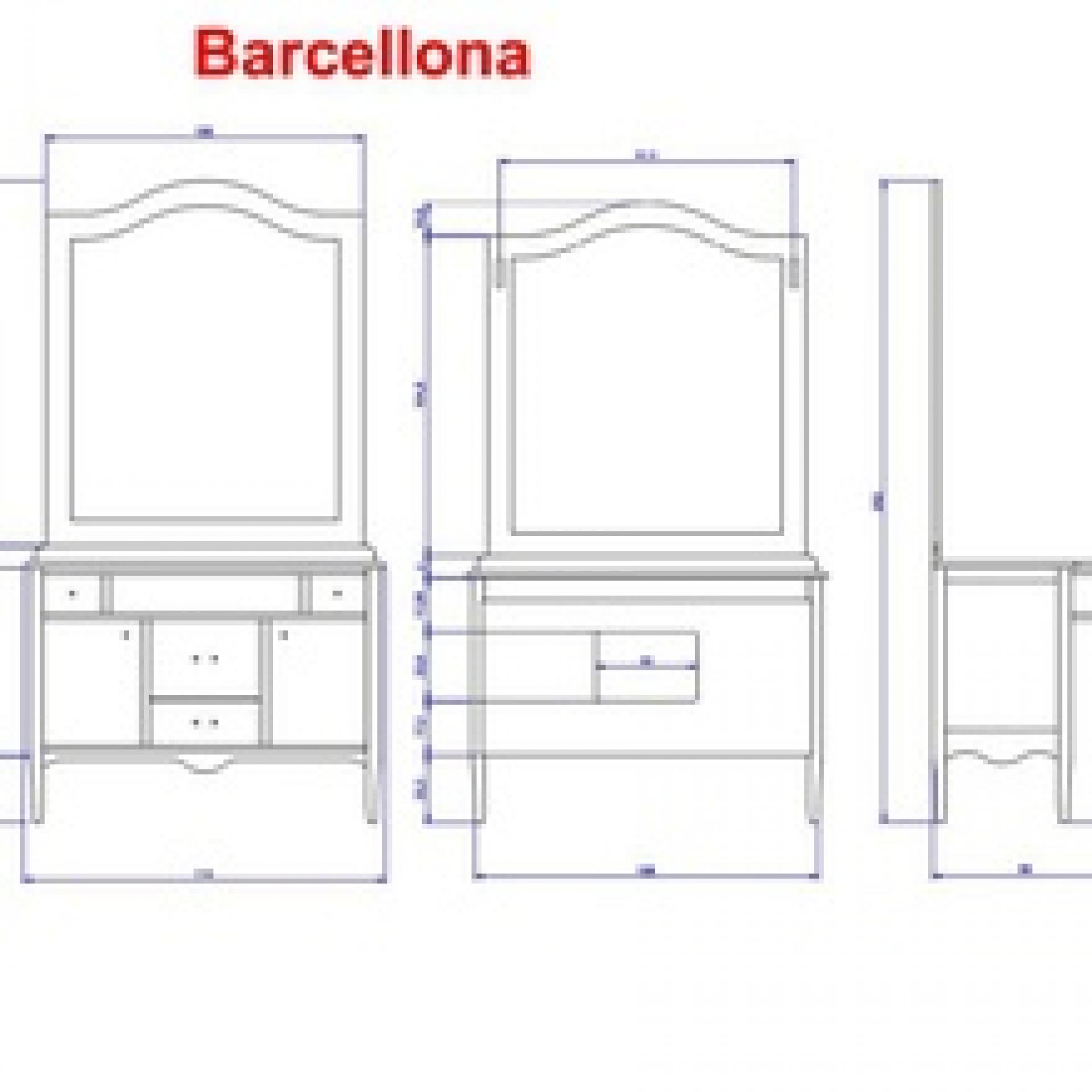 Столешница 114 см Cezares Barcellona BAR.TOP.M37 nacarado