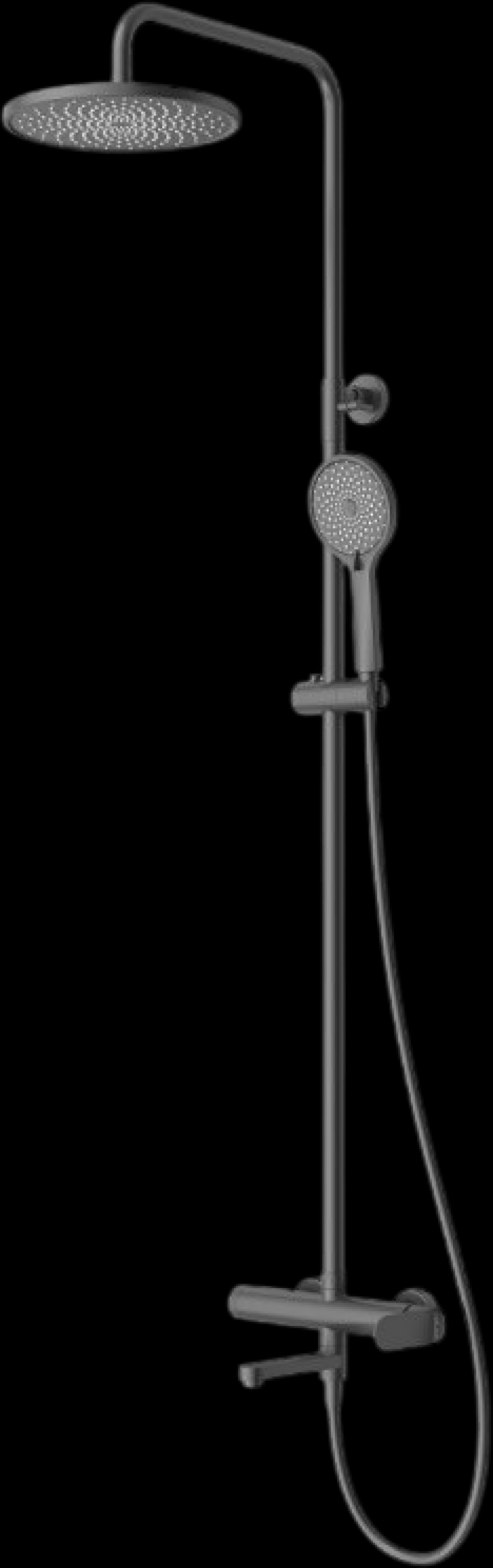 Душевая система Cezares Stylus  STYLUS-CVD-NOP черный матовый
