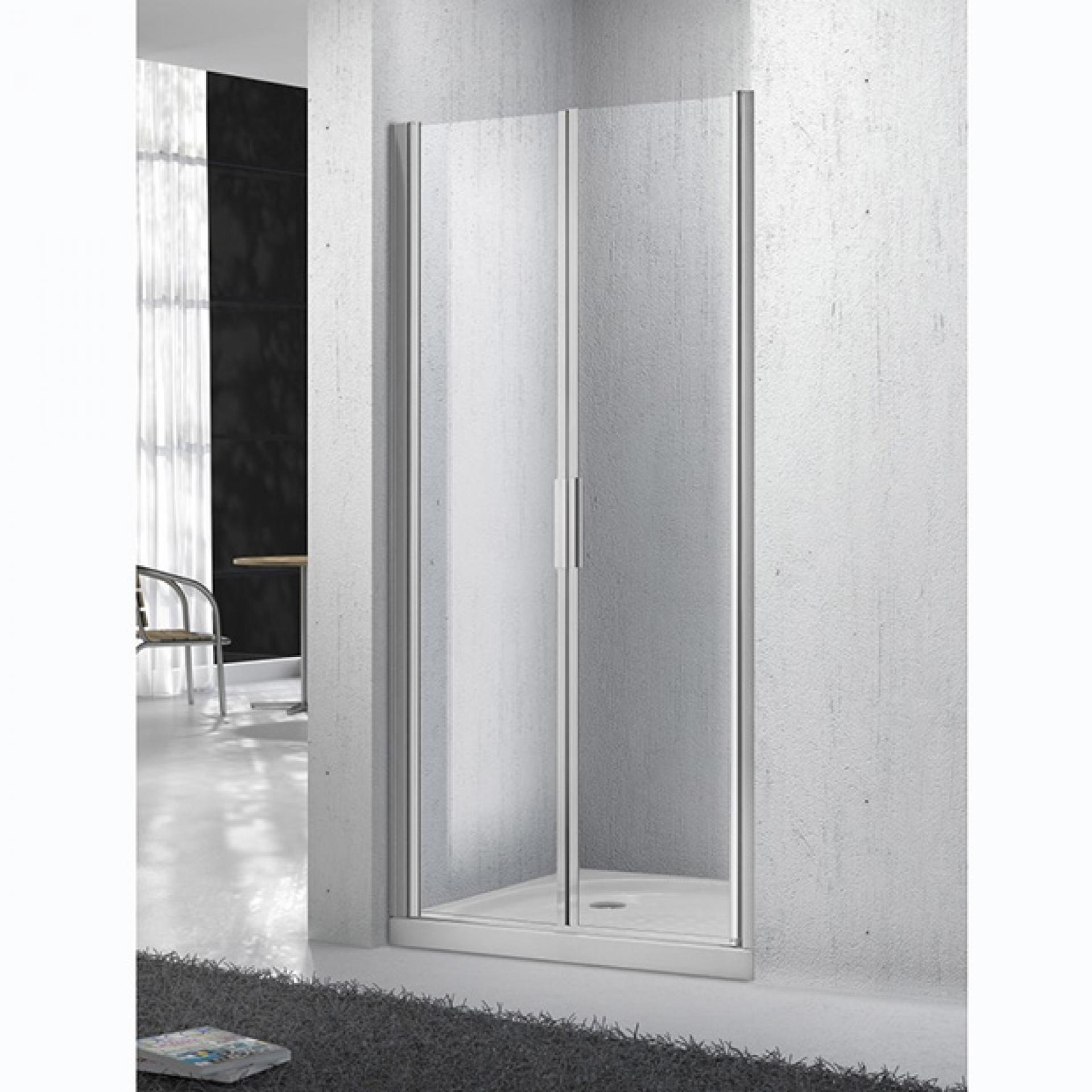 Душевая дверь в нишу BelBagno SELA-B-2-110-C-Cr стекло прозрачное
