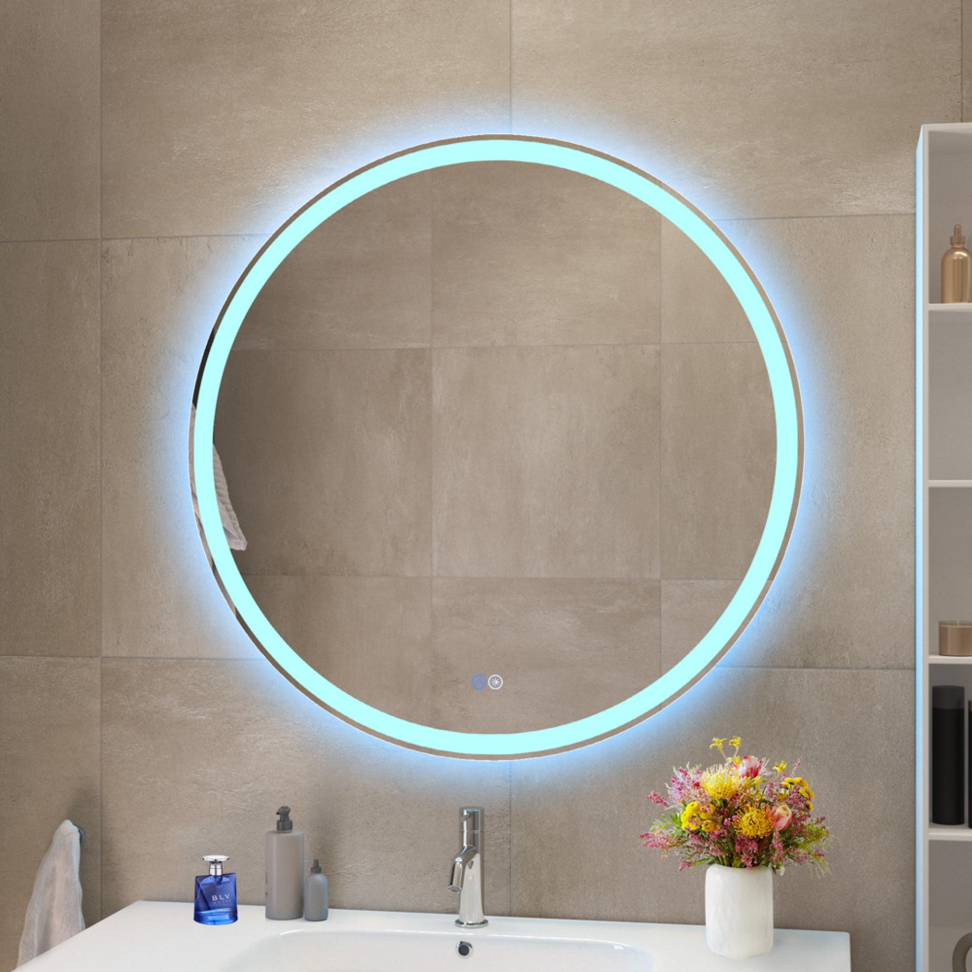 Зеркало Cezares 80х80 CZR-SPC-MC-800-RGB-TCH с подсветкой