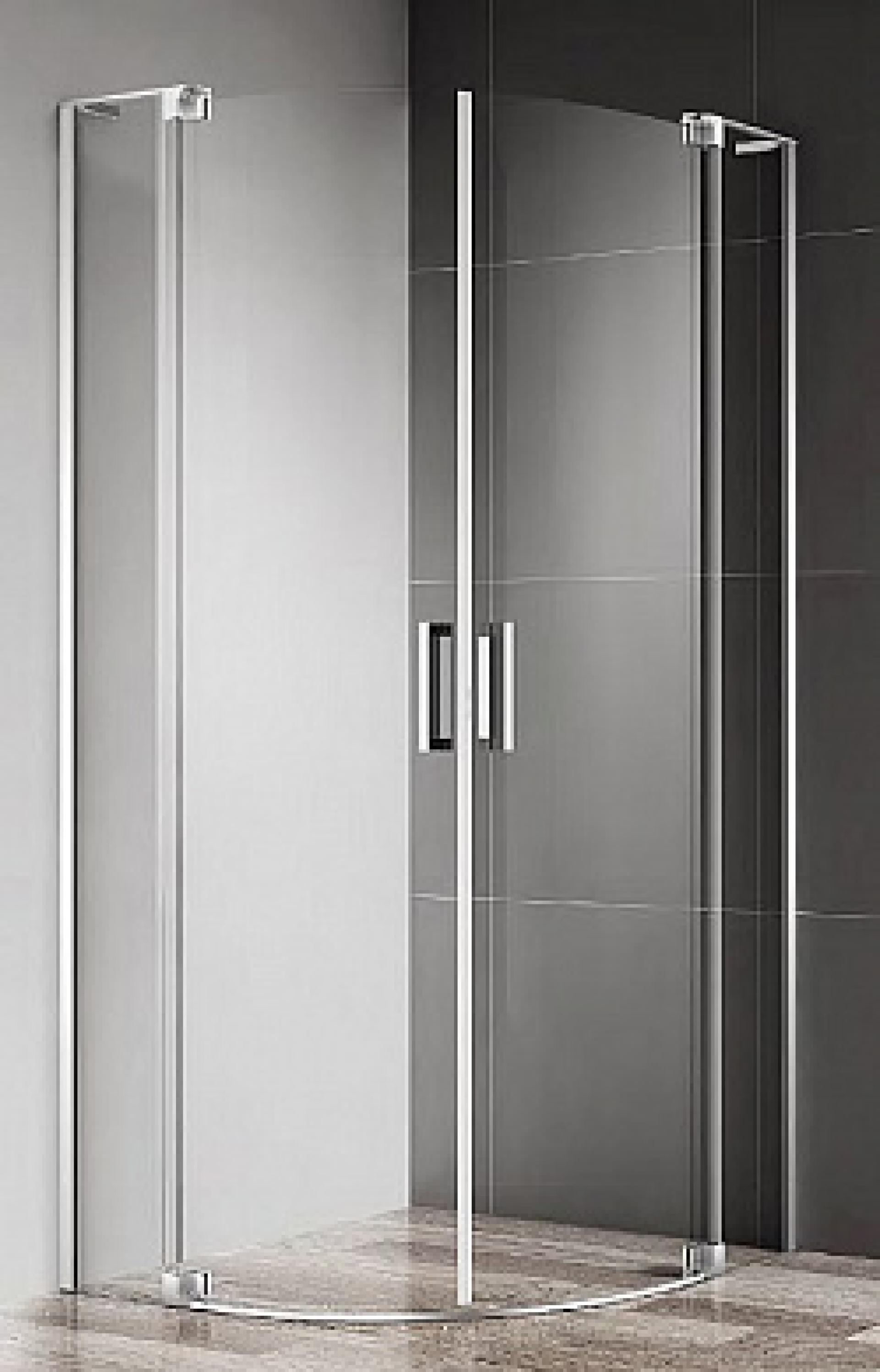 Душевой уголок Cezares Slider 90х90 SLIDER-R-2-90/100-C-Cr профиль хром, стекло прозрачное