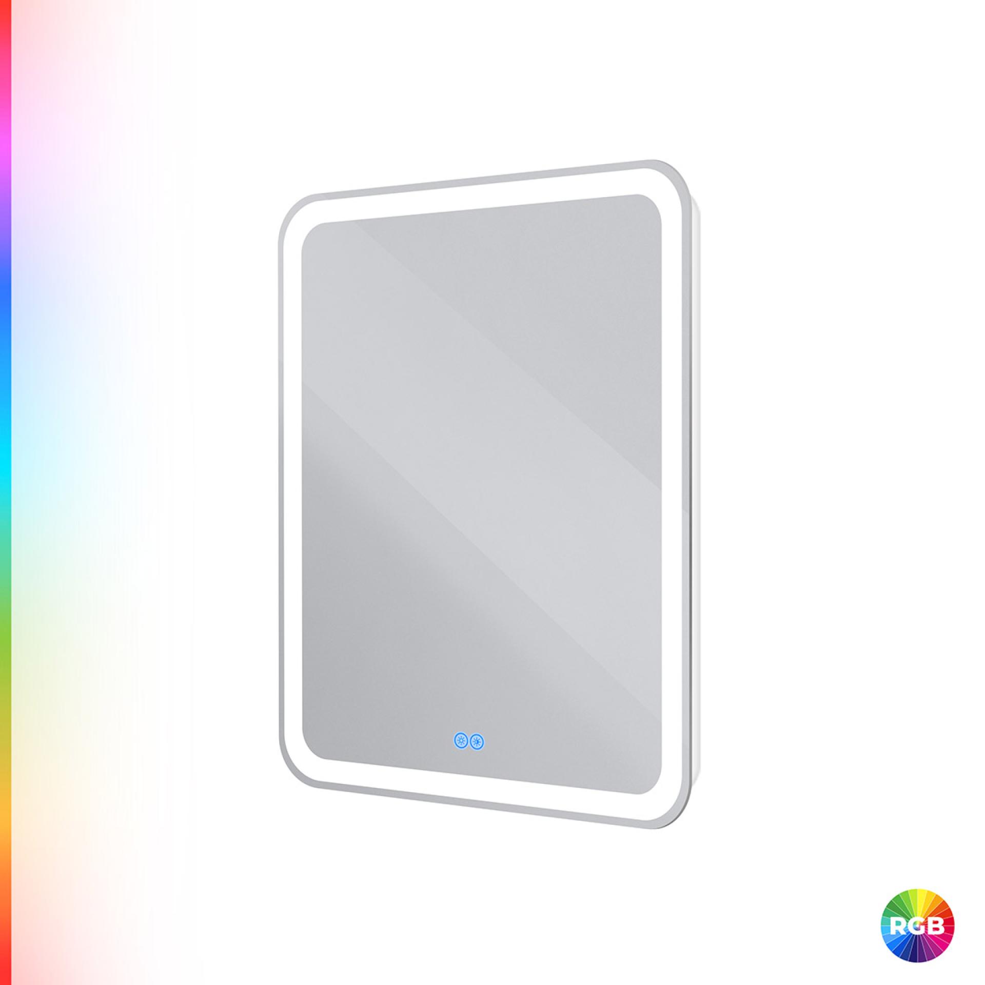 Зеркало Cezares 60х80 CZR-SPC-MC-600-800-RGB-TCH с подсветкой