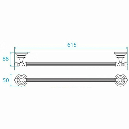 Полотенцедержатель Cezares OLIMP-TH06-03/24-M, золото