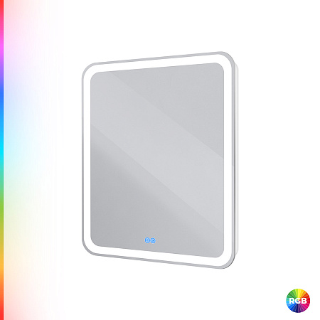 Зеркало Cezares 80х80 CZR-SPC-MC-800-800-RGB-TCH с подсветкой