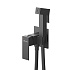 Гигиенический душ Cezares Slider SLIDER-DIF-NOP со смесителем, черный матовый