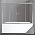 Шторка на ванну BelBagno UNIQUE-VF-2-150/180-140-P-Cr стекло punto