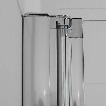 Душевой уголок Cezares ELENA-W-ASH-1-90/100-C-Cr стекло прозрачное