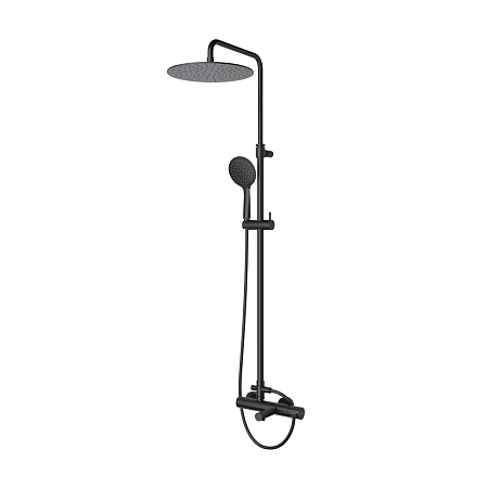 Душевая стойка Cezares Leaf LEAF-CVDA-30-L-NOP черный матовый