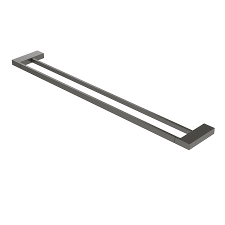 Полотенцедержатель двойной Cezares Slider SLIDER-THD-80-GM оружейная сталь