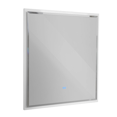 Зеркало Cezares 80х90 CZR-SPC-INT-800-900-LED-TCH-WARM-BL с подсветкой, Bianco Lucido