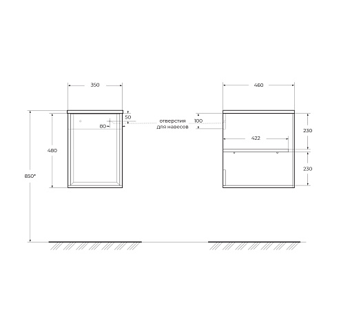 Шкаф Cezares Bellagio 35 55303 Grigio Nuvola