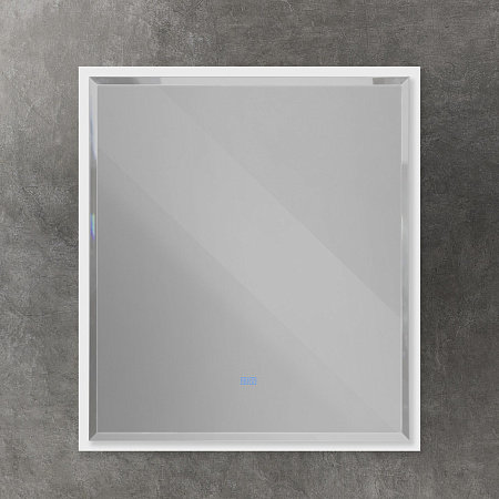 Зеркало Cezares 80х90 CZR-SPC-INT-800-900-LED-TCH-WARM-BL с подсветкой, Bianco Lucido